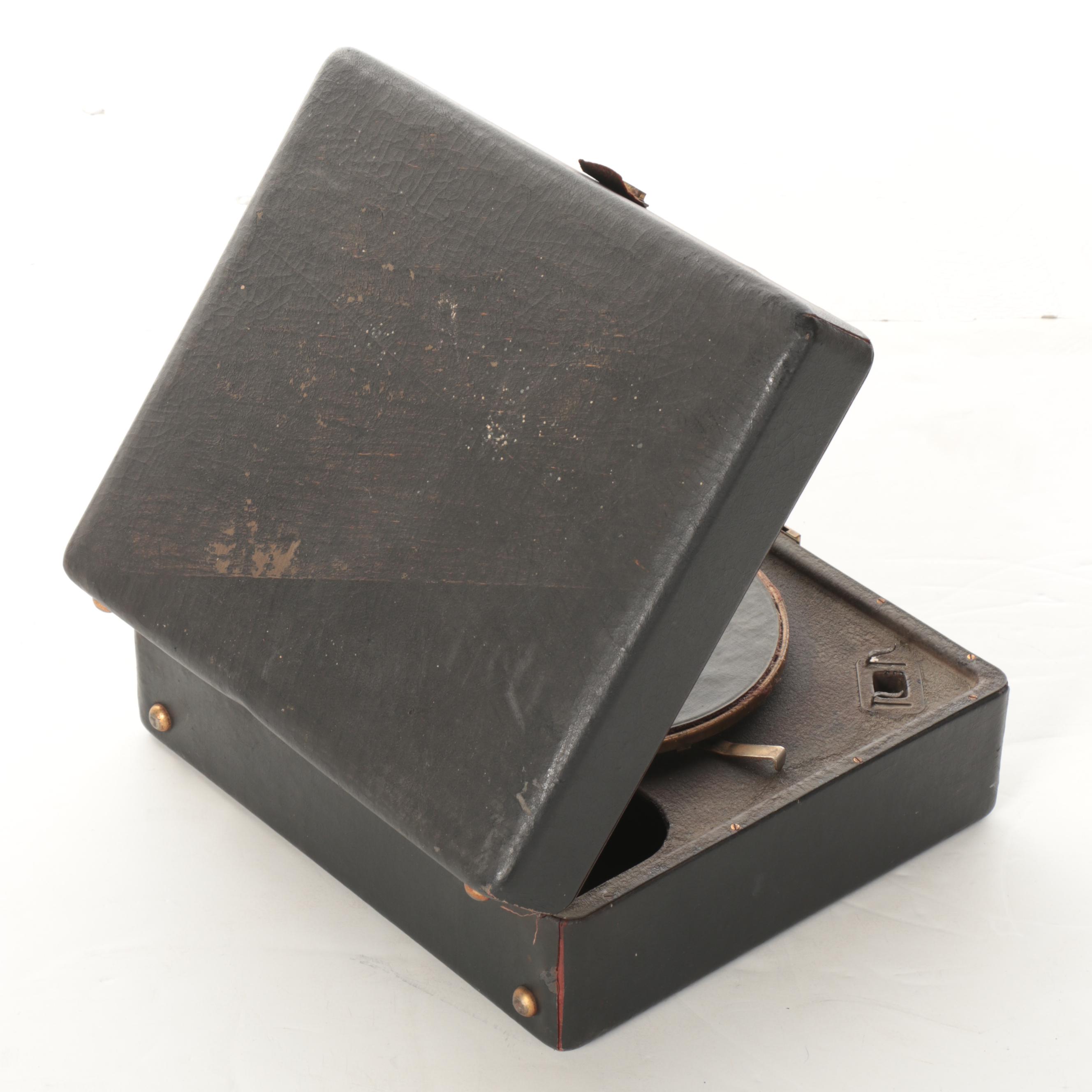 Victor Victrola Orthophonic Phonograph Record Player with Records