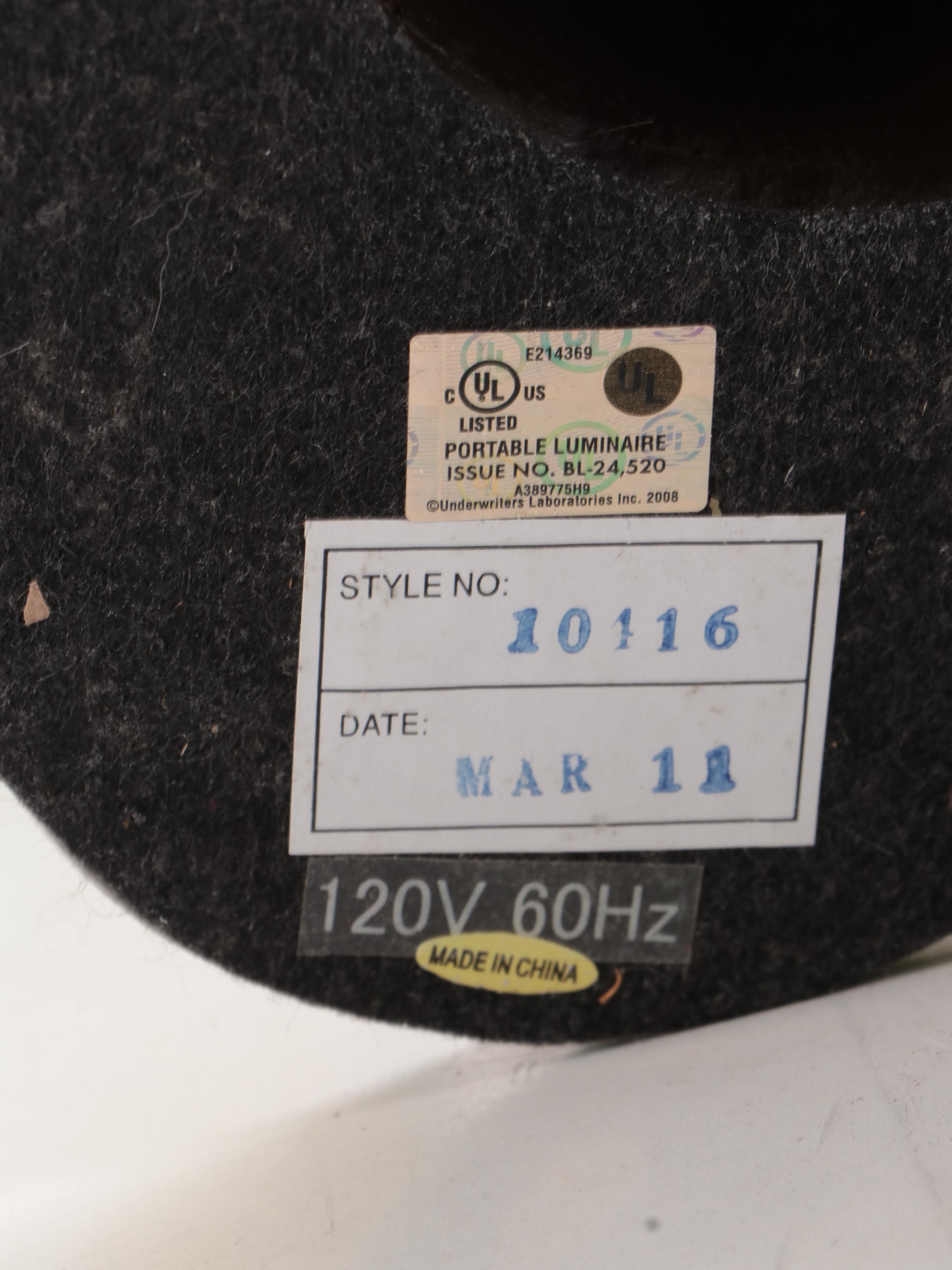 Tiffany Studios Style Ten-Light Green and Yellow Water Lily Table Lamp