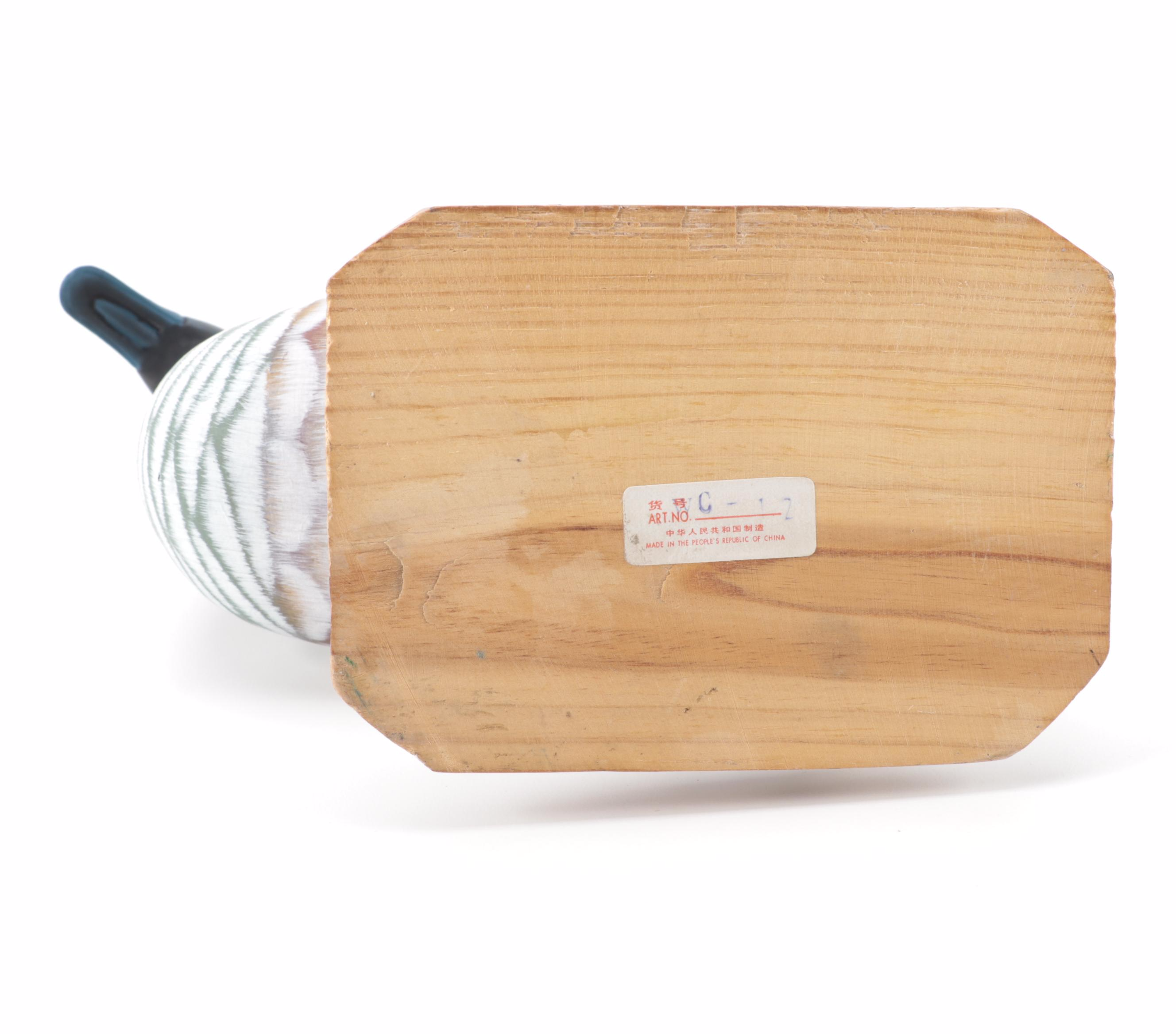 Wooden Painted Canadian Goose Figurine