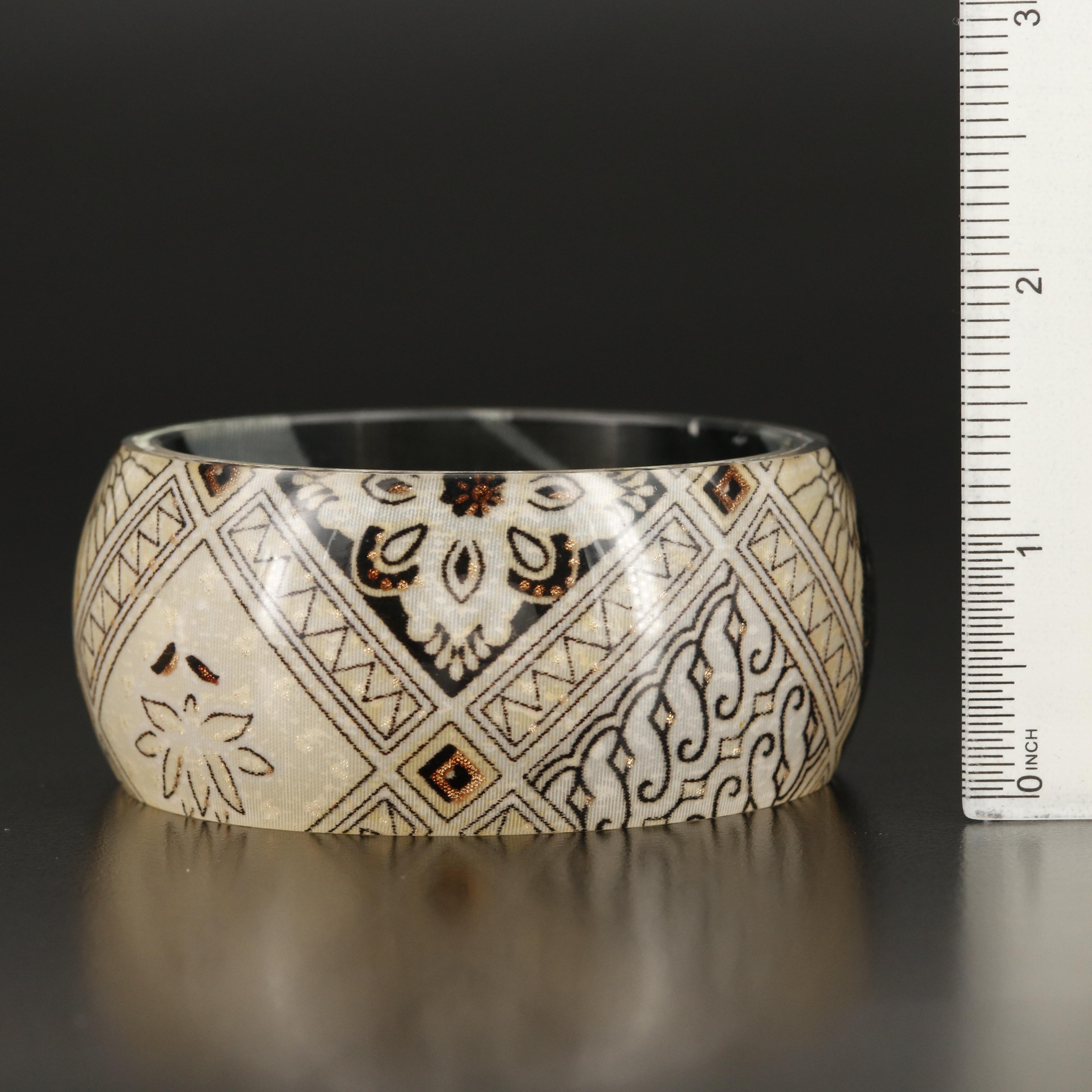 Monet Bangle Featured with Bracelets and Rhinestone Sautoir