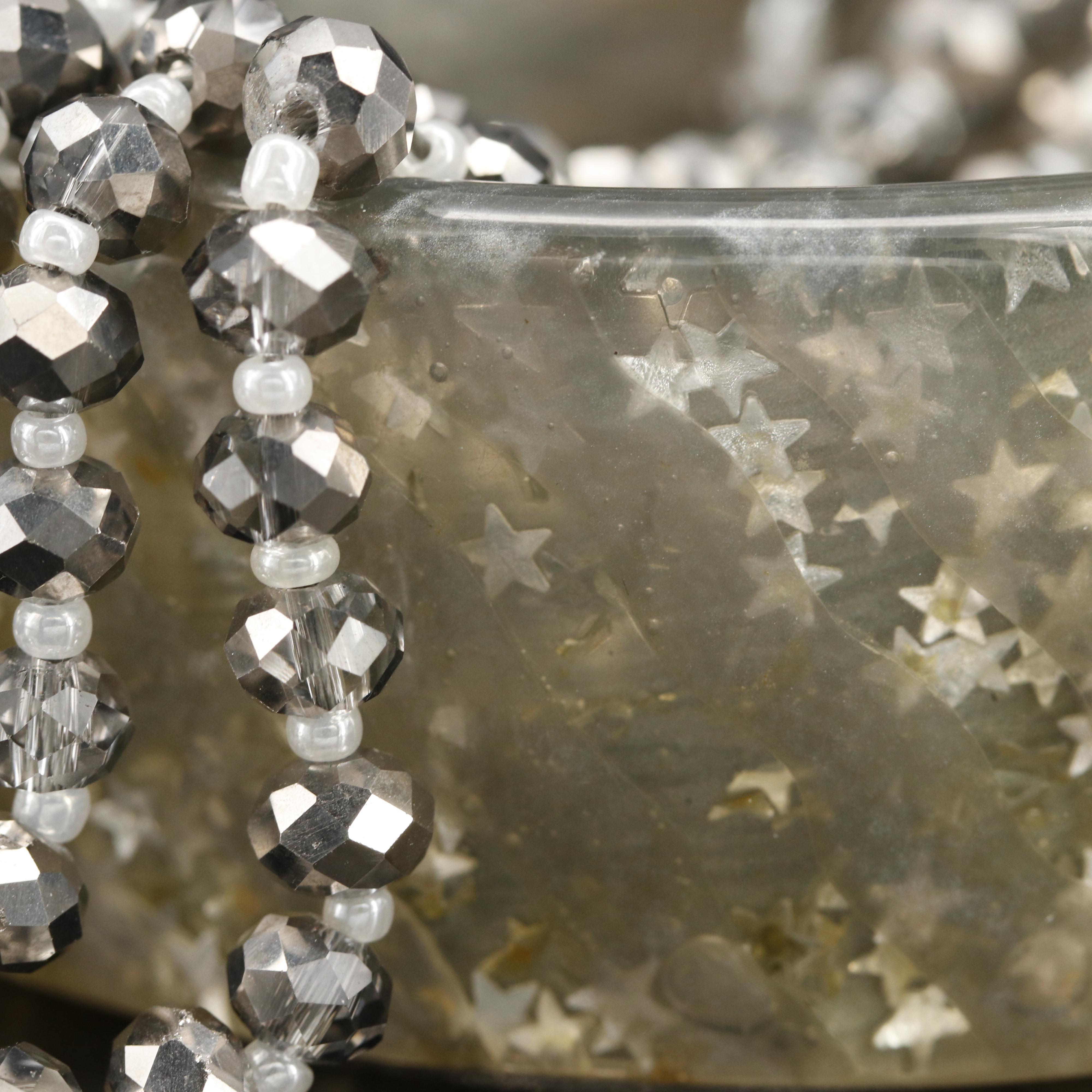 Monet Bangle Featured with Bracelets and Rhinestone Sautoir