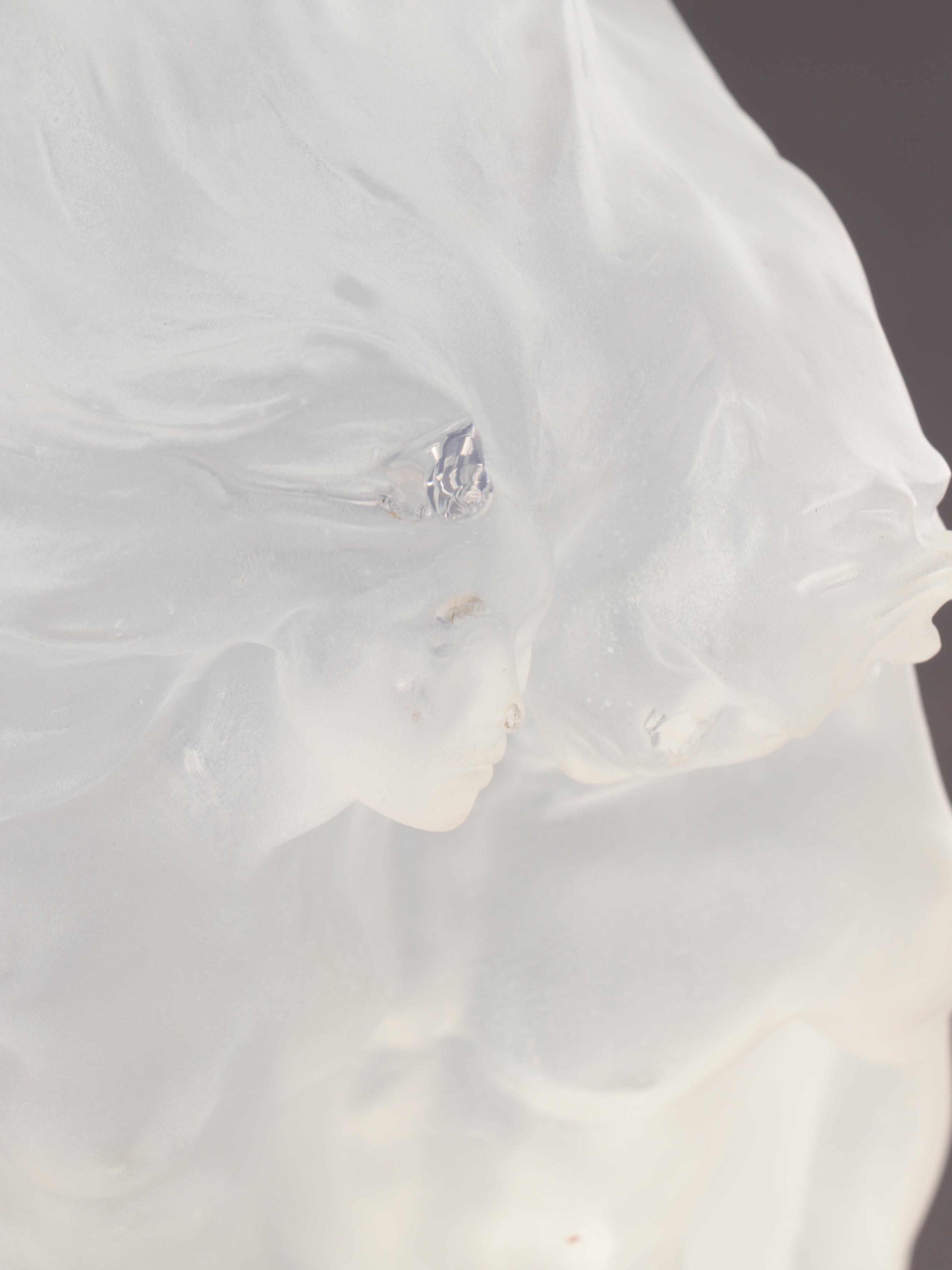 Frederick Hart Clear Acrylic Sculpture "Breath of Life," 1990