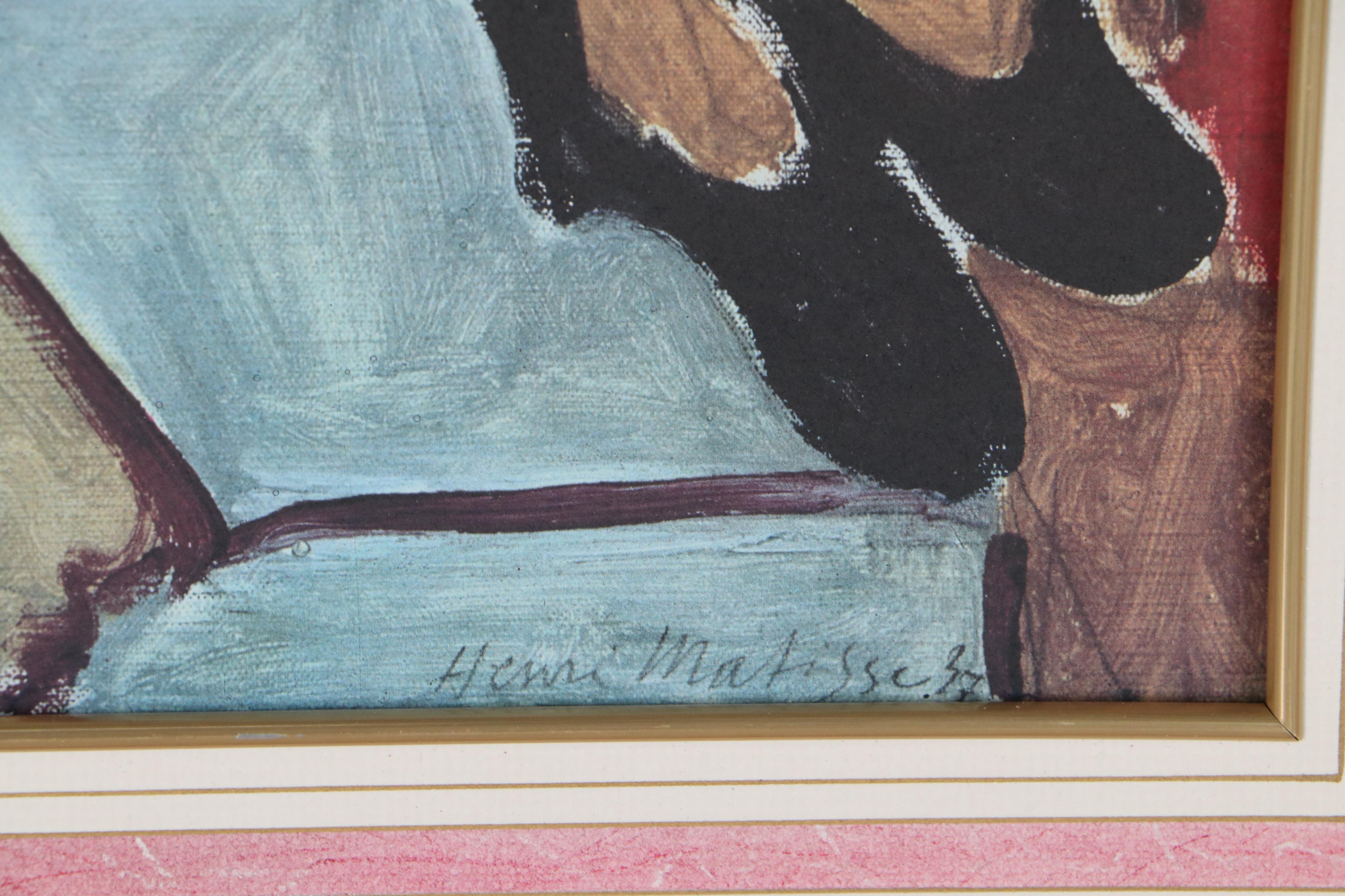 Offset Lithograph After Henri Matisse "Odalisque in Red Jacket"