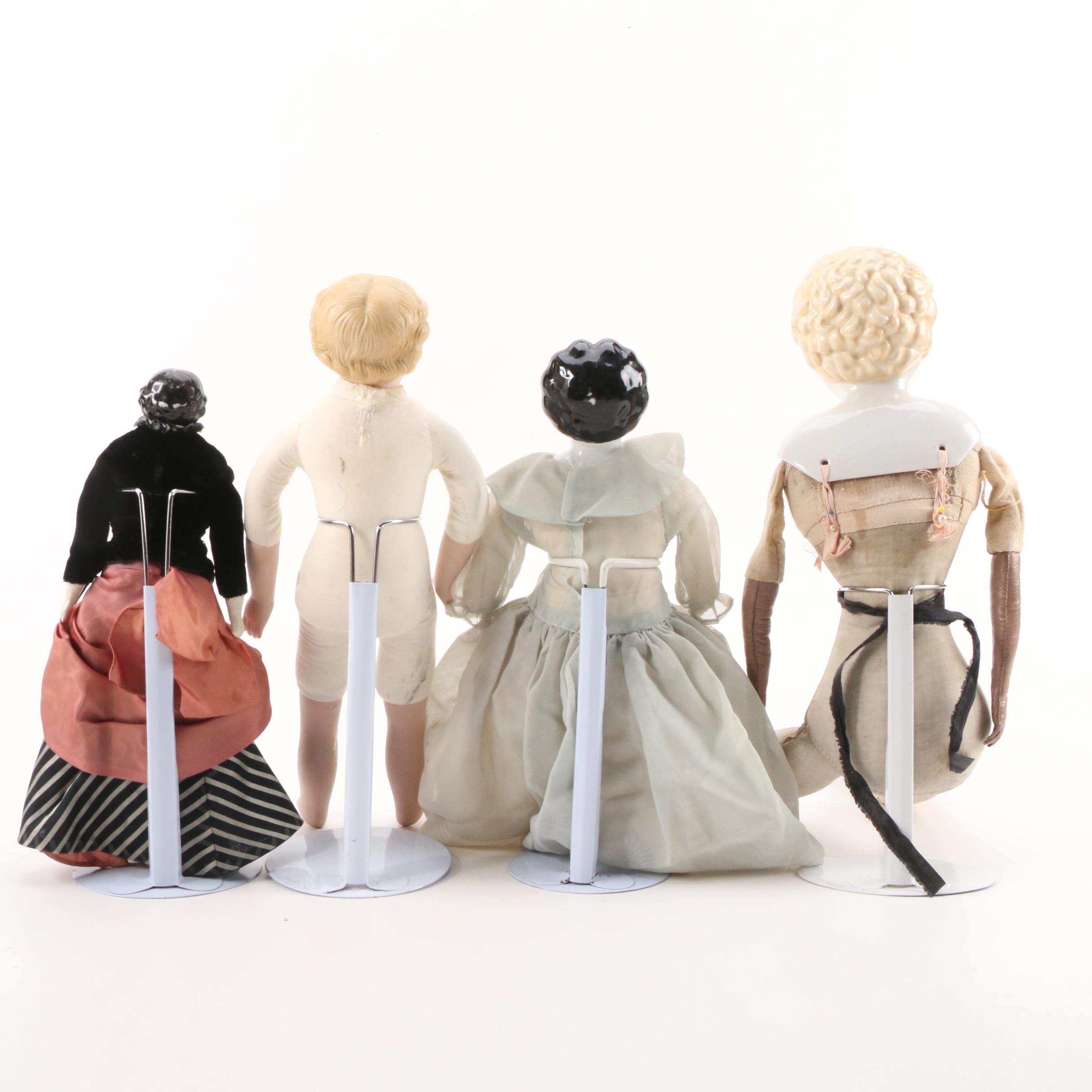 China Doll Heads, Arms, Legs Dolls, Vintage