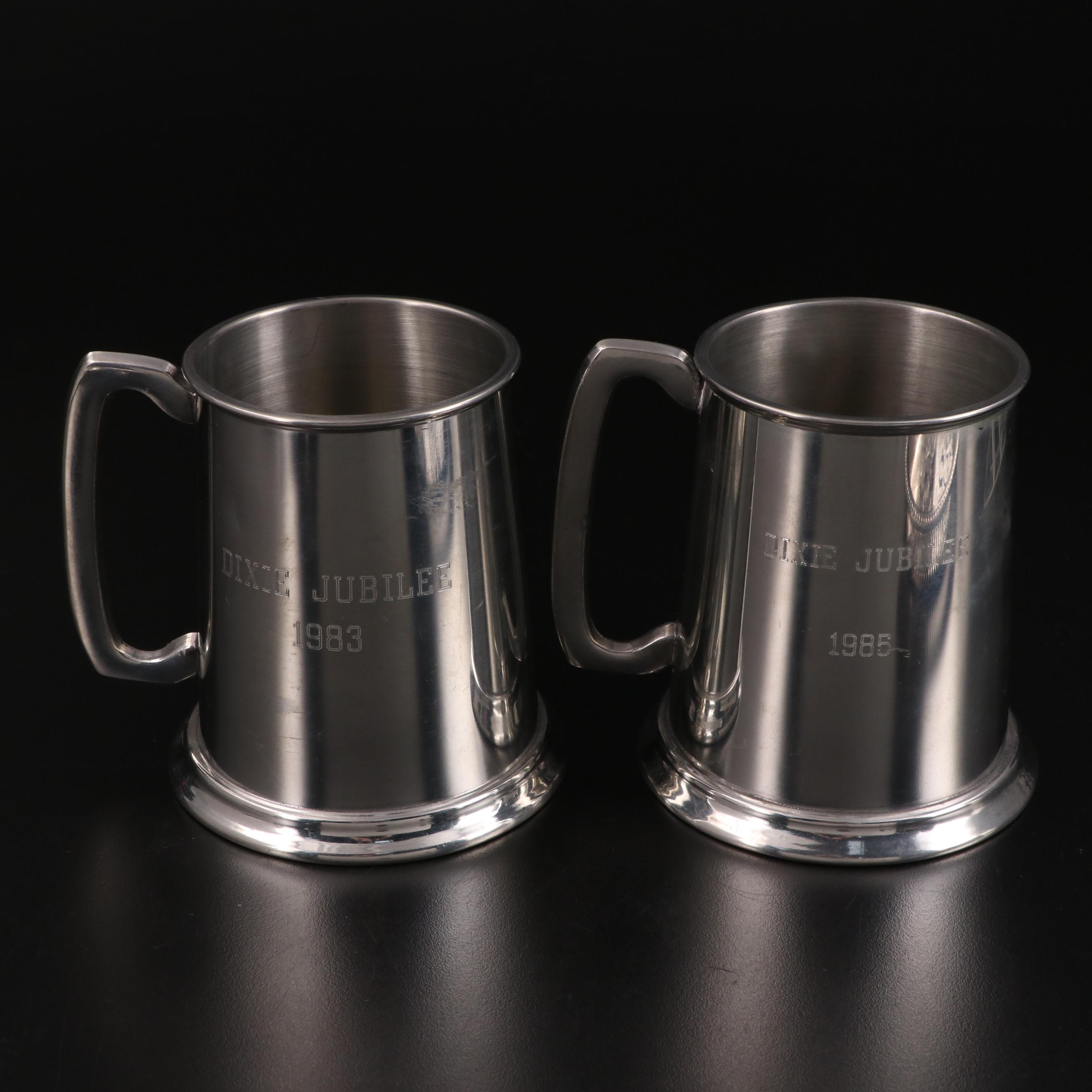 Taunton Silversmiths and Other Silver Plate Serveware and Pewter Tankards