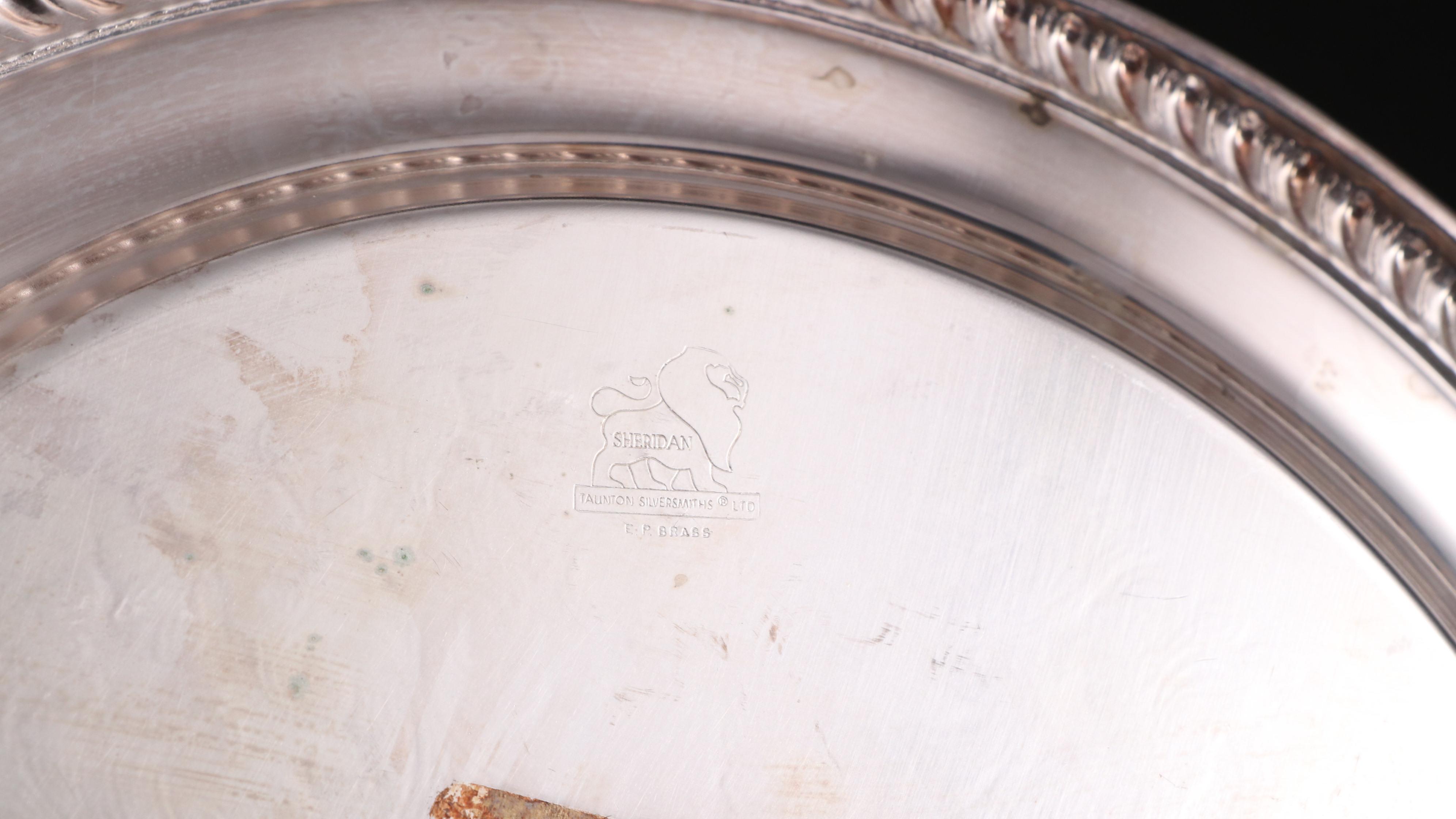 Taunton Silversmiths and Other Silver Plate Serveware and Pewter Tankards