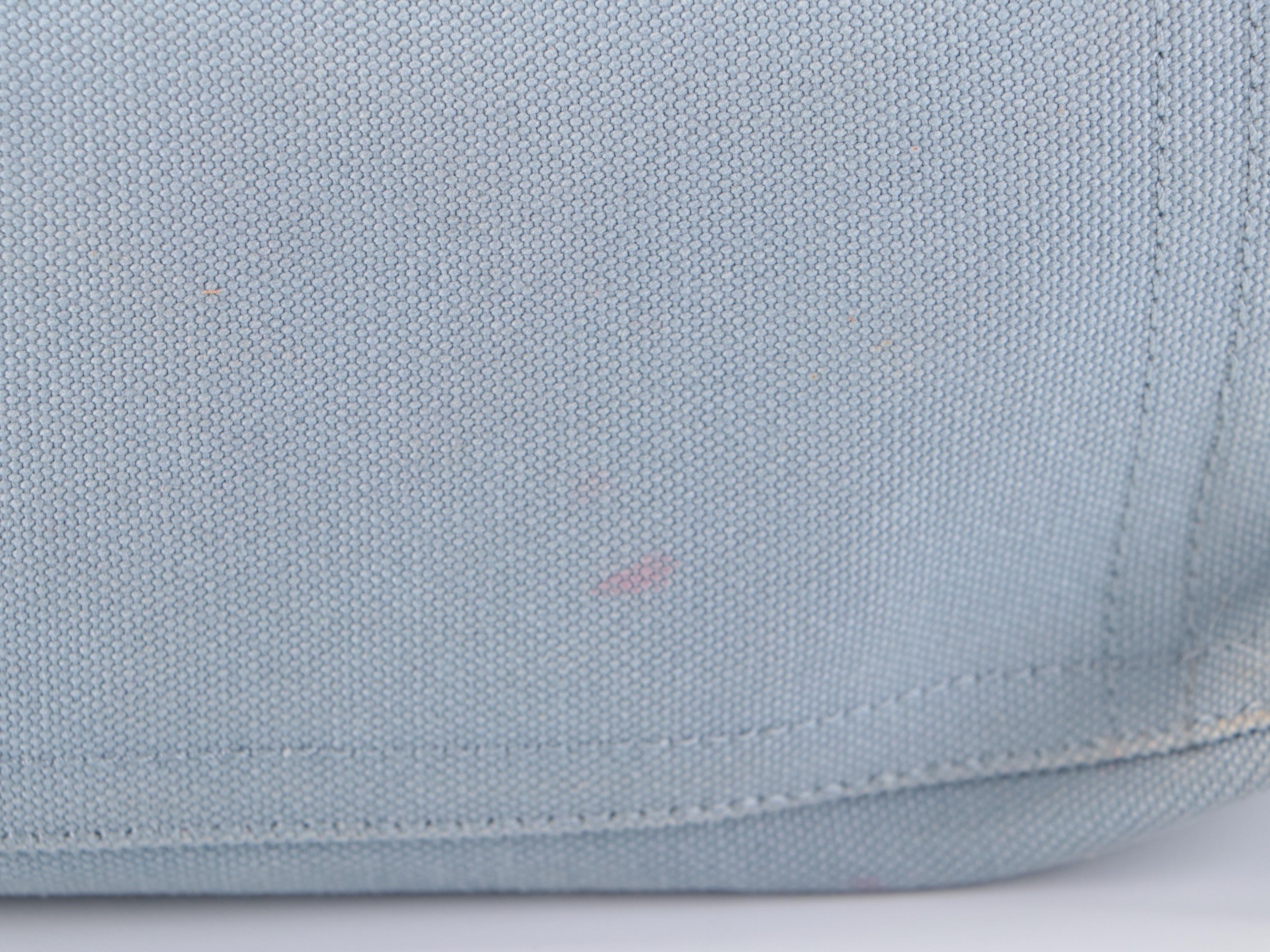 Prada Sport Front-Pocket Shoulder Bag in Light Blue Cotton Canvas