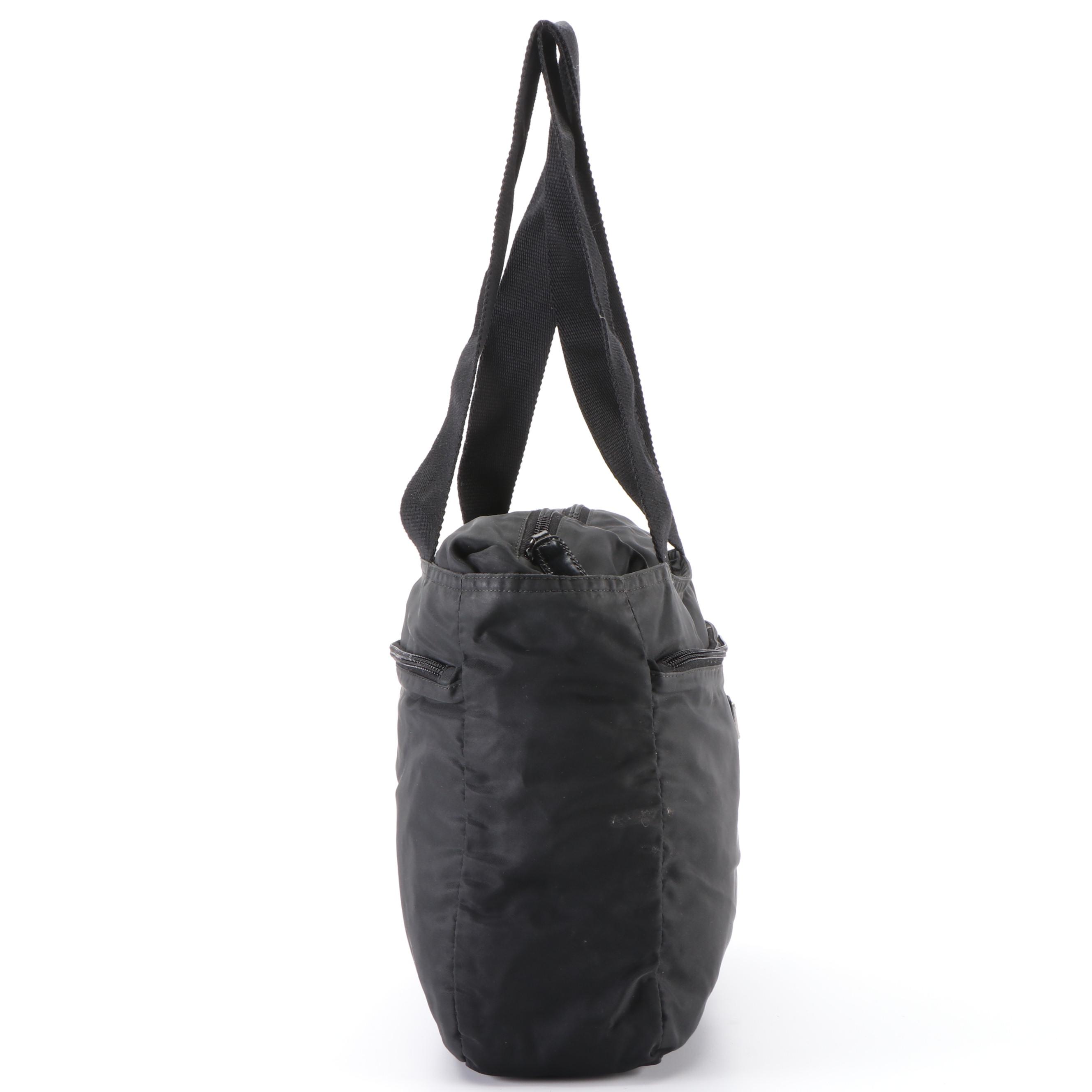 Prada Black Tessuto Nylon Shoulder Bag