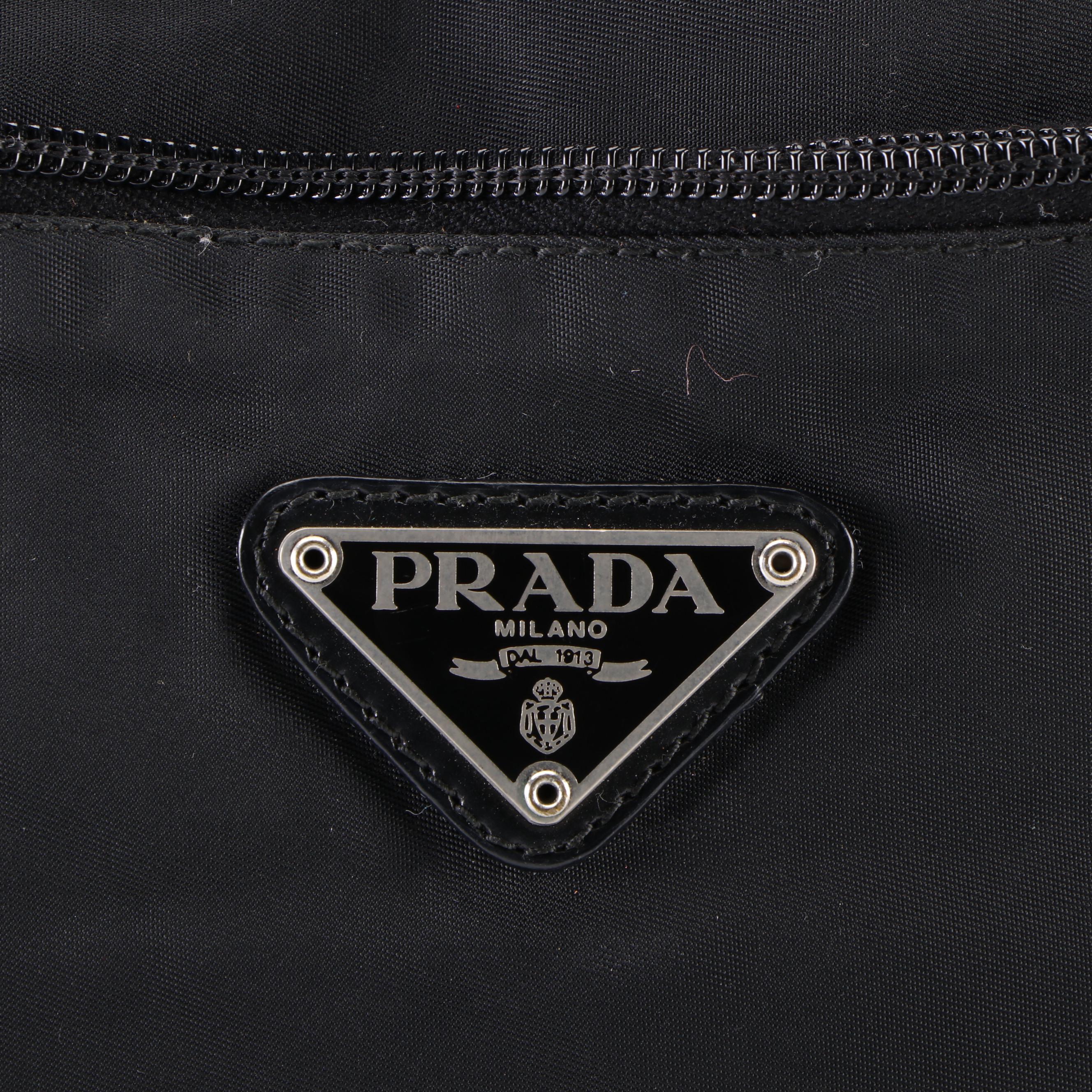 Prada Black Tessuto Nylon Shoulder Bag
