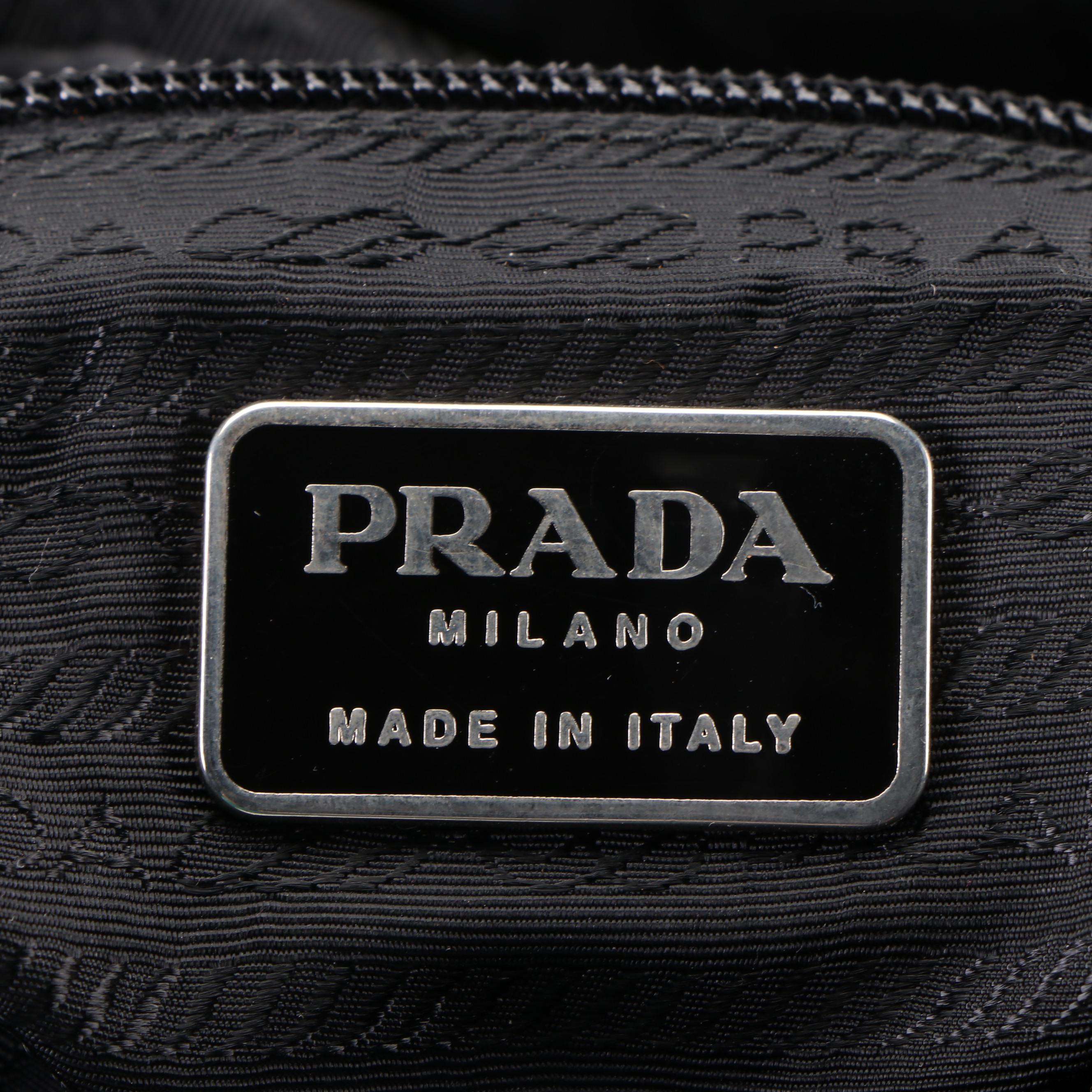 Prada Black Tessuto Nylon Shoulder Bag