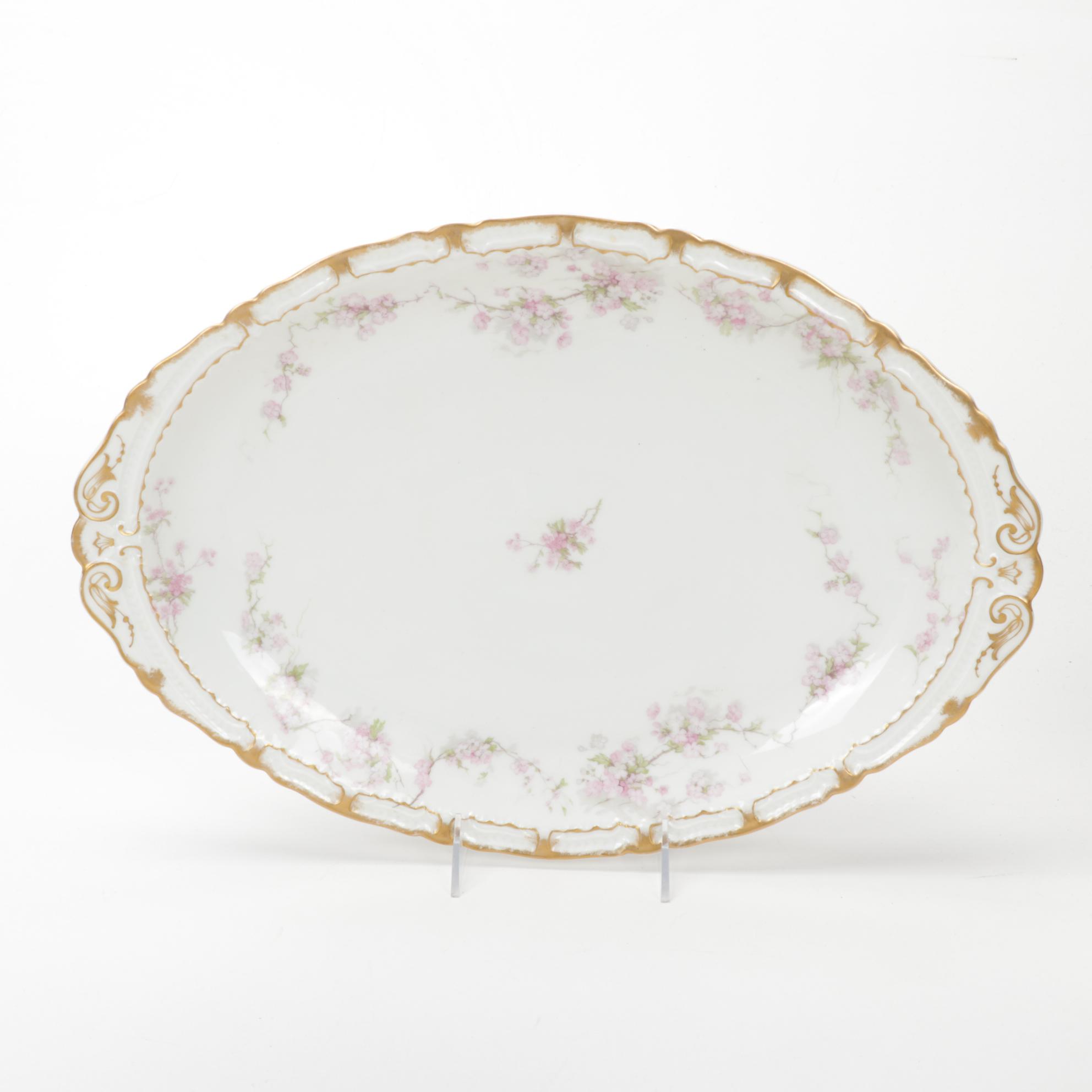 Haviland "Old Abbey" and Other Pink Floral Porcelain Tableware