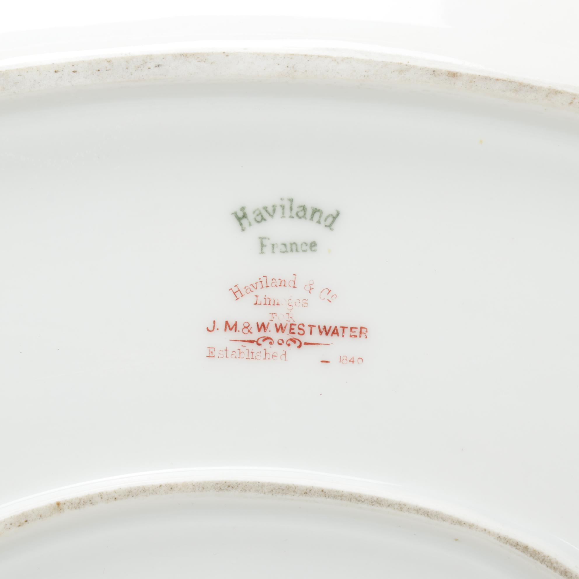 Haviland "Old Abbey" and Other Pink Floral Porcelain Tableware