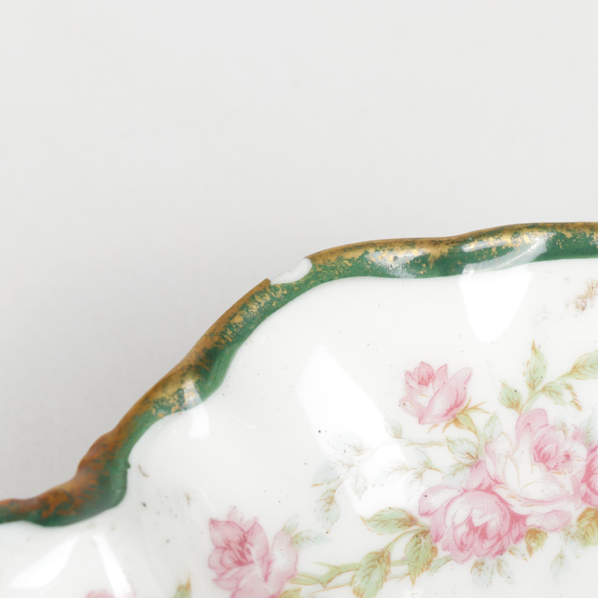 Haviland "Old Abbey" and Other Pink Floral Porcelain Tableware