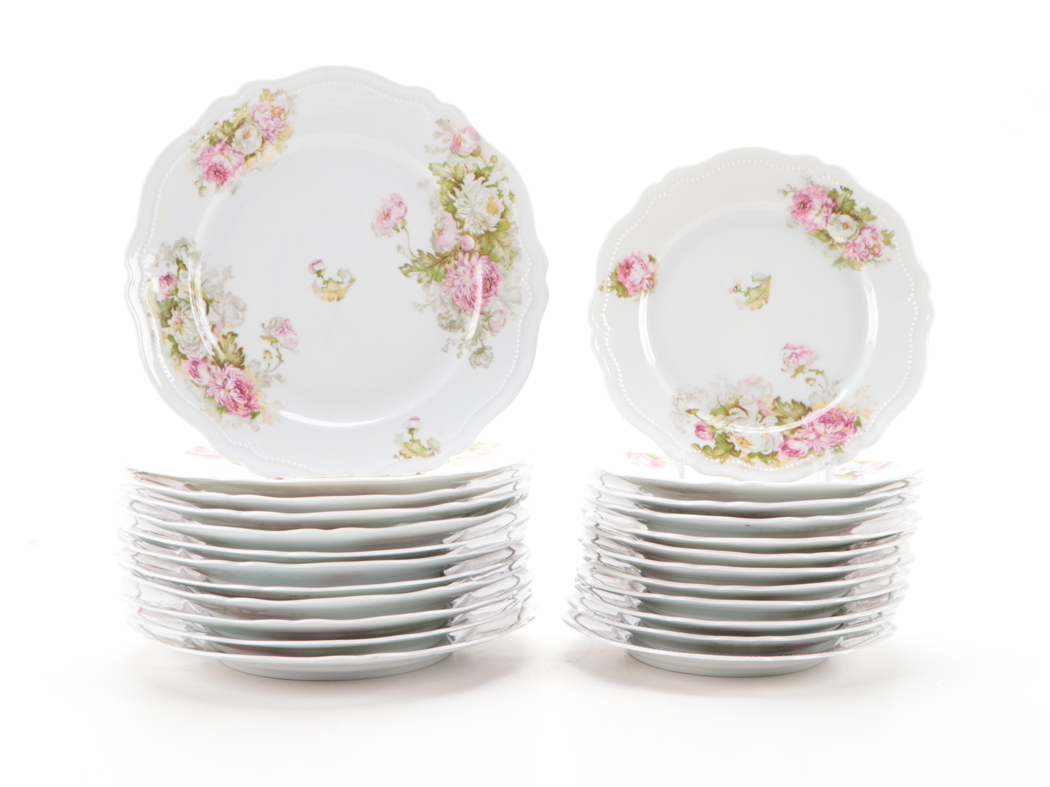 Oscar and Edgar Gutherz Floral Porcelain Dinnerware, 1899–1918