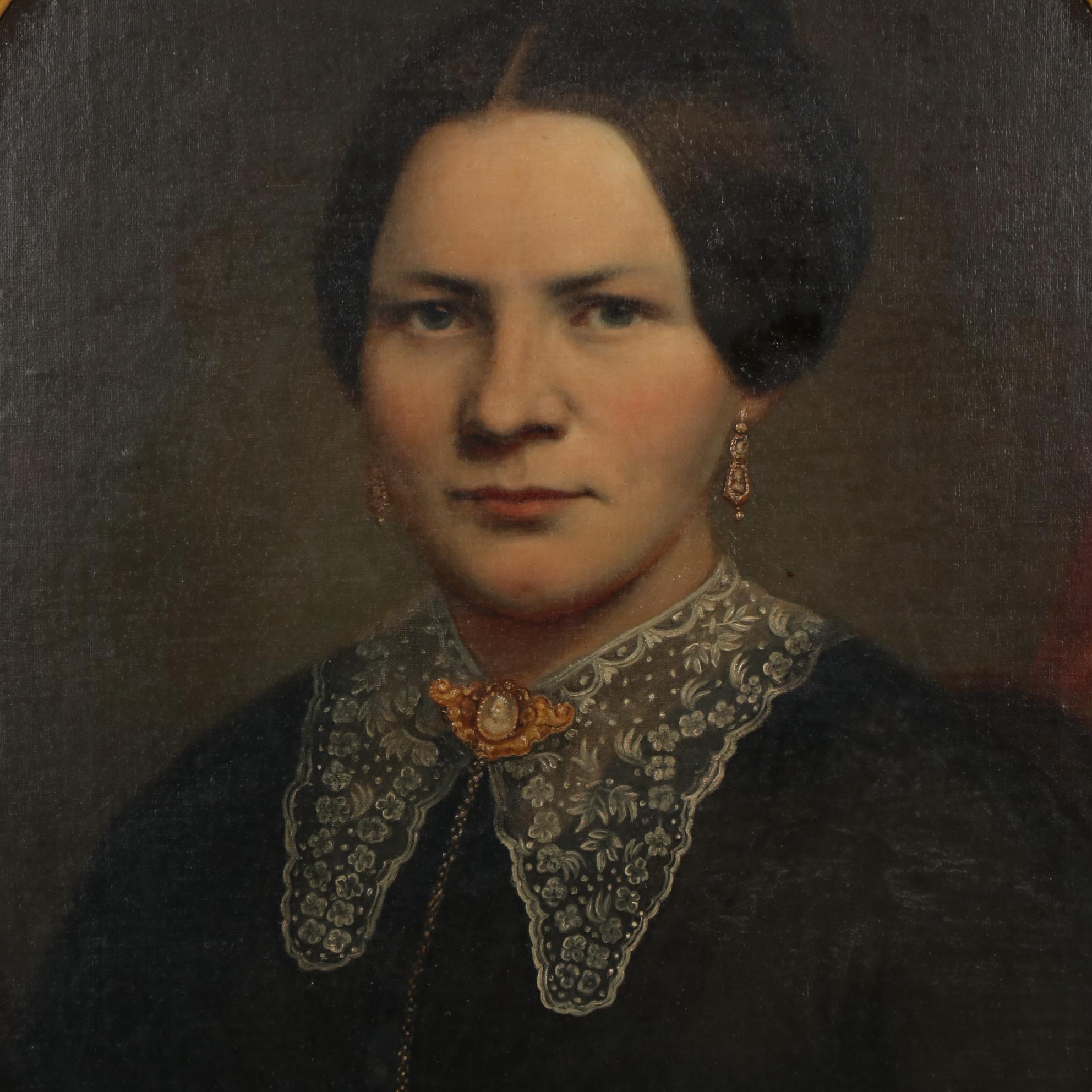 Portrait Oil Painting of Victorian Lady