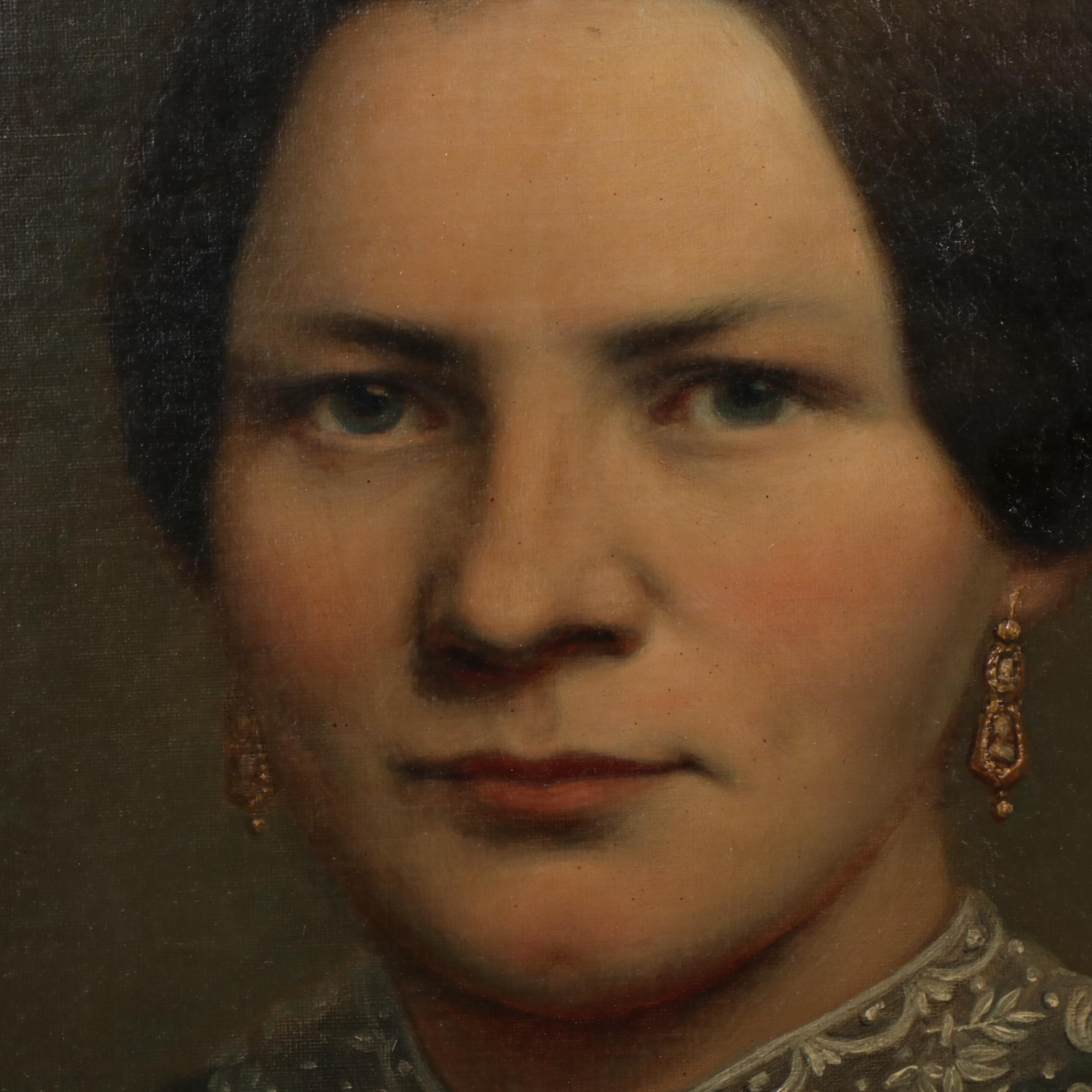 Portrait Oil Painting of Victorian Lady