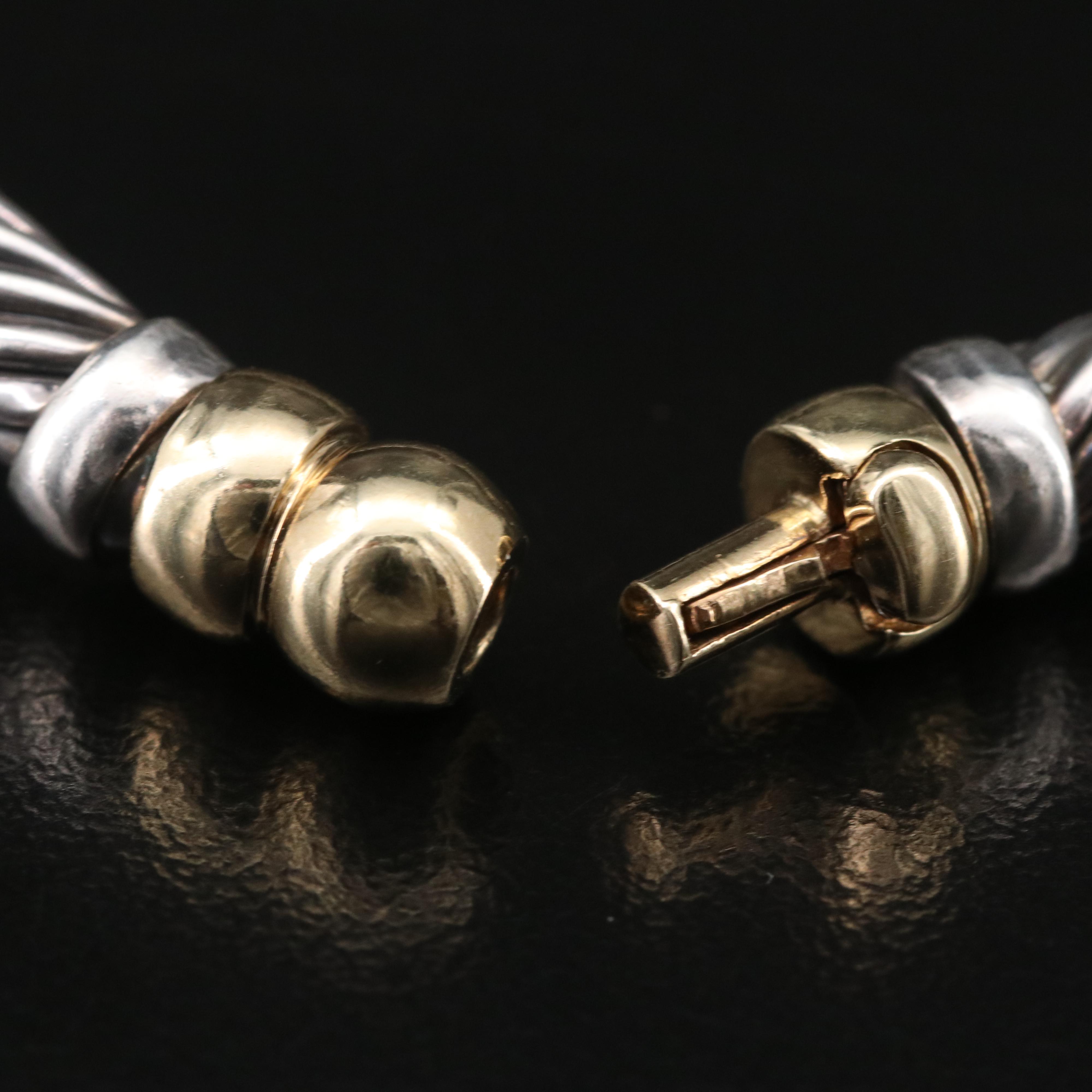 David Yurman "Hampton" Sterling Pearl Necklace with 14K Accents