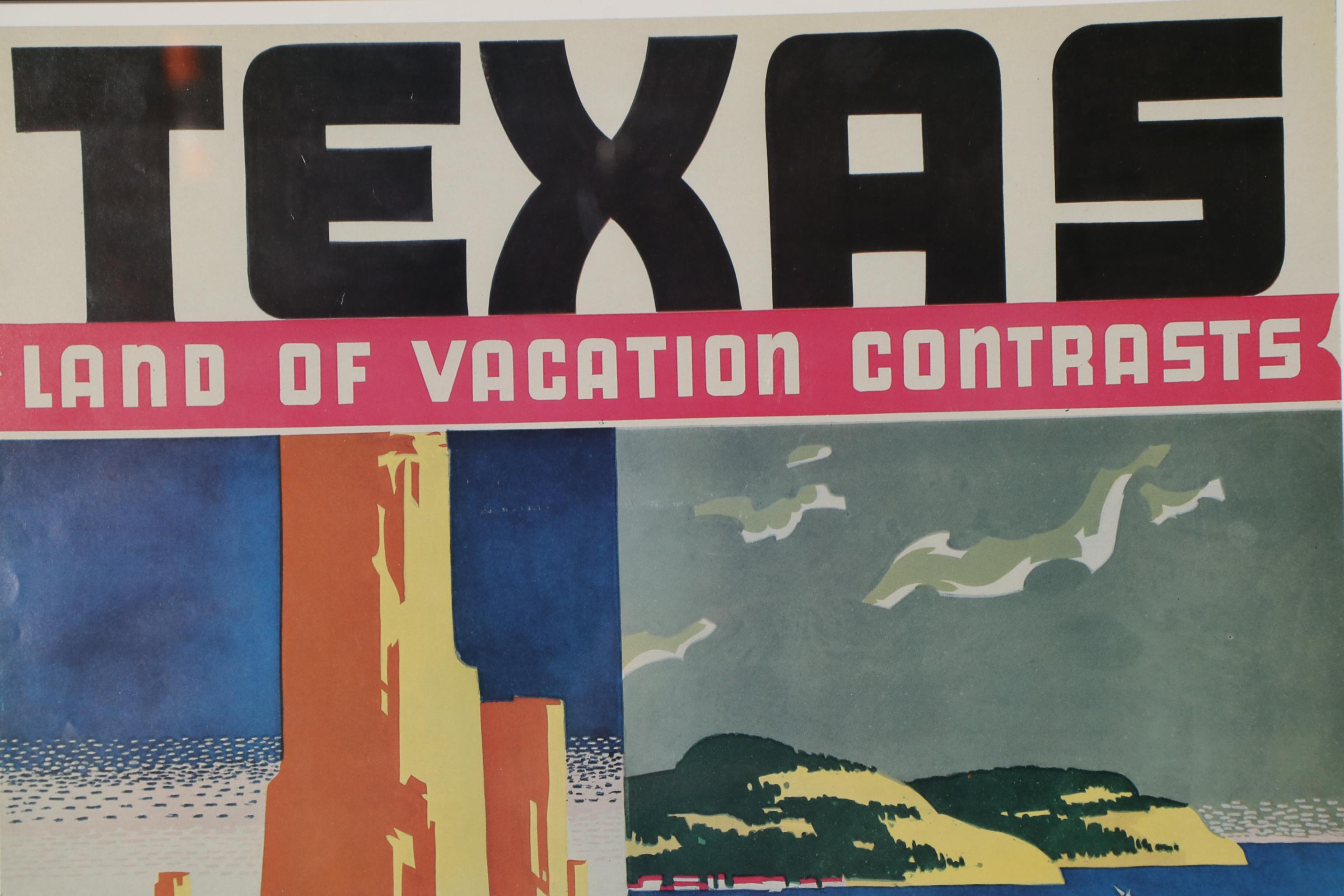 Texas Centennial Offset Lithograph, 21st Century