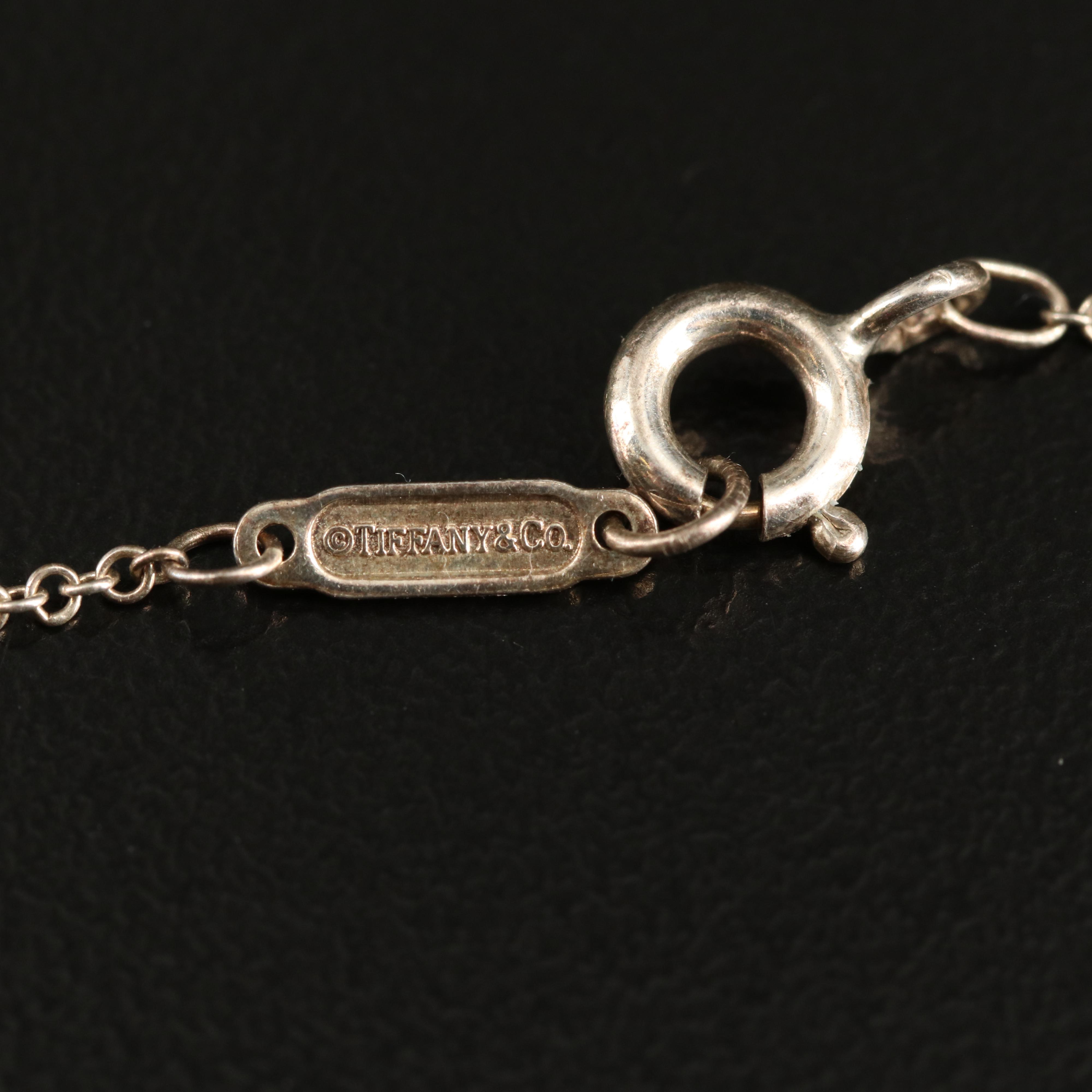 Tiffany & Co. Sterling "Twist" Knot Pendant Necklace