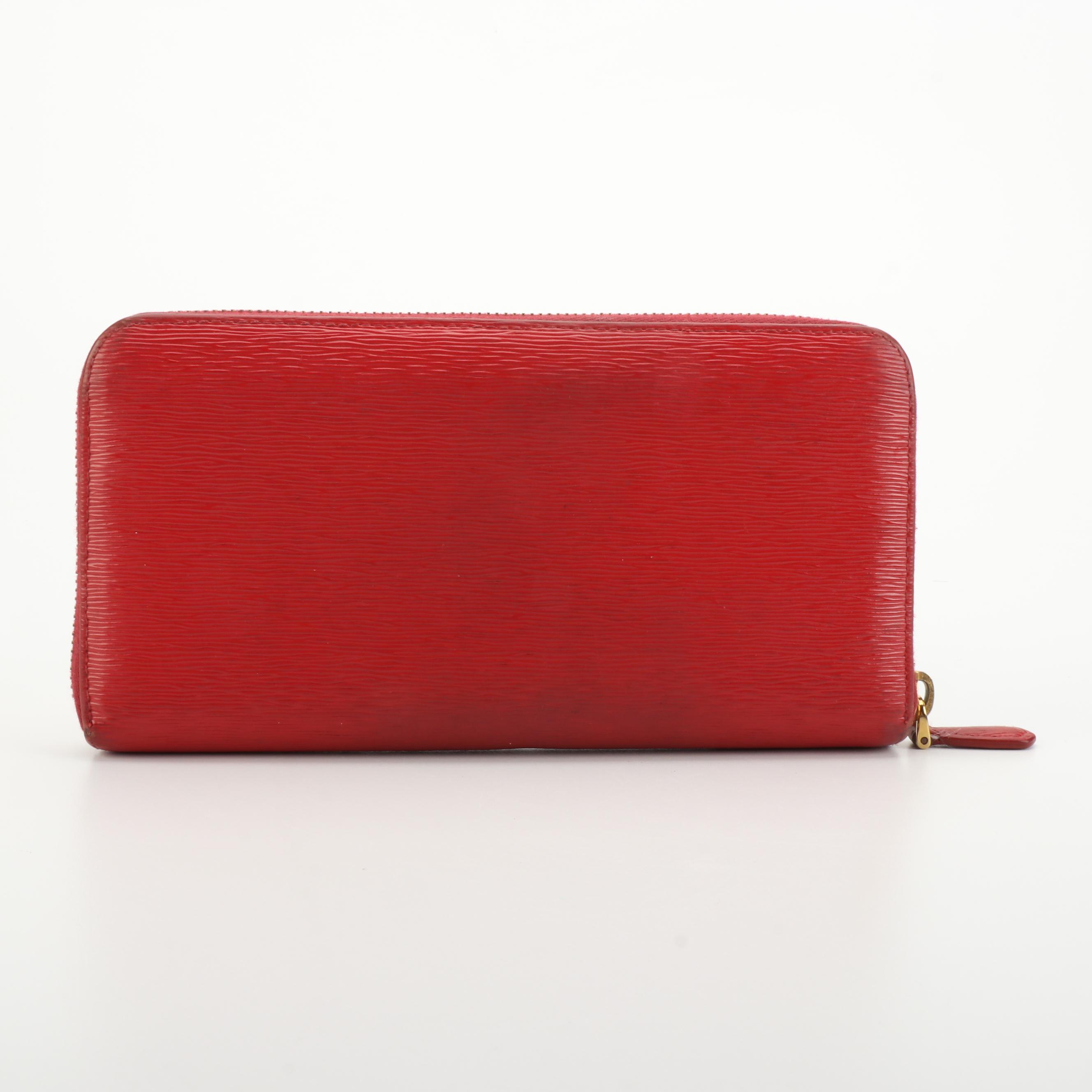 Prada Zip Around Continental Wallet in Lacca Vitello Move Leather with Box