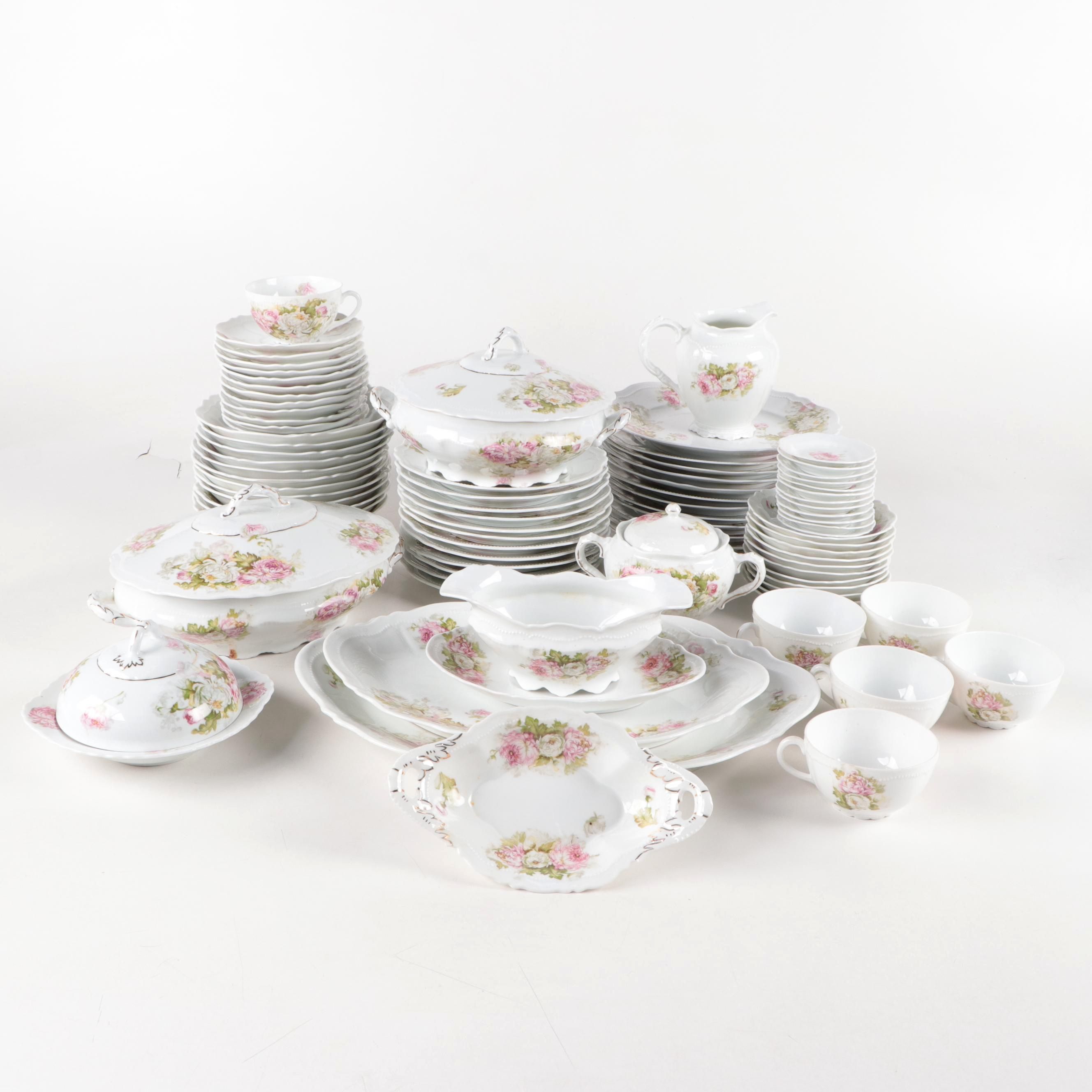 Oscar and Edgar Gutherz Floral Porcelain Dinnerware, 1899–1918