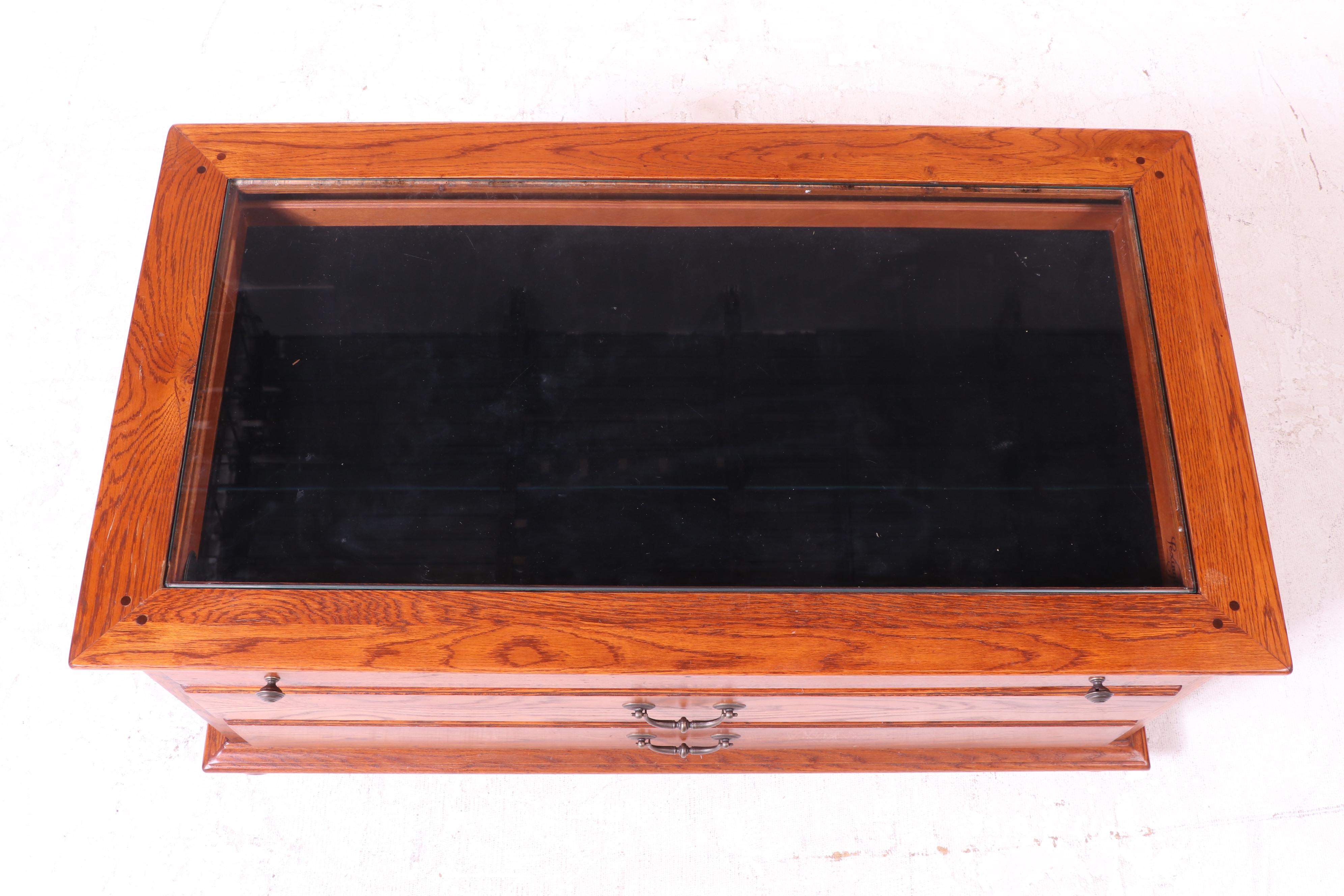 Bob Timberlake for Lexington "American Cabin" Oak Vitrine Coffee Table