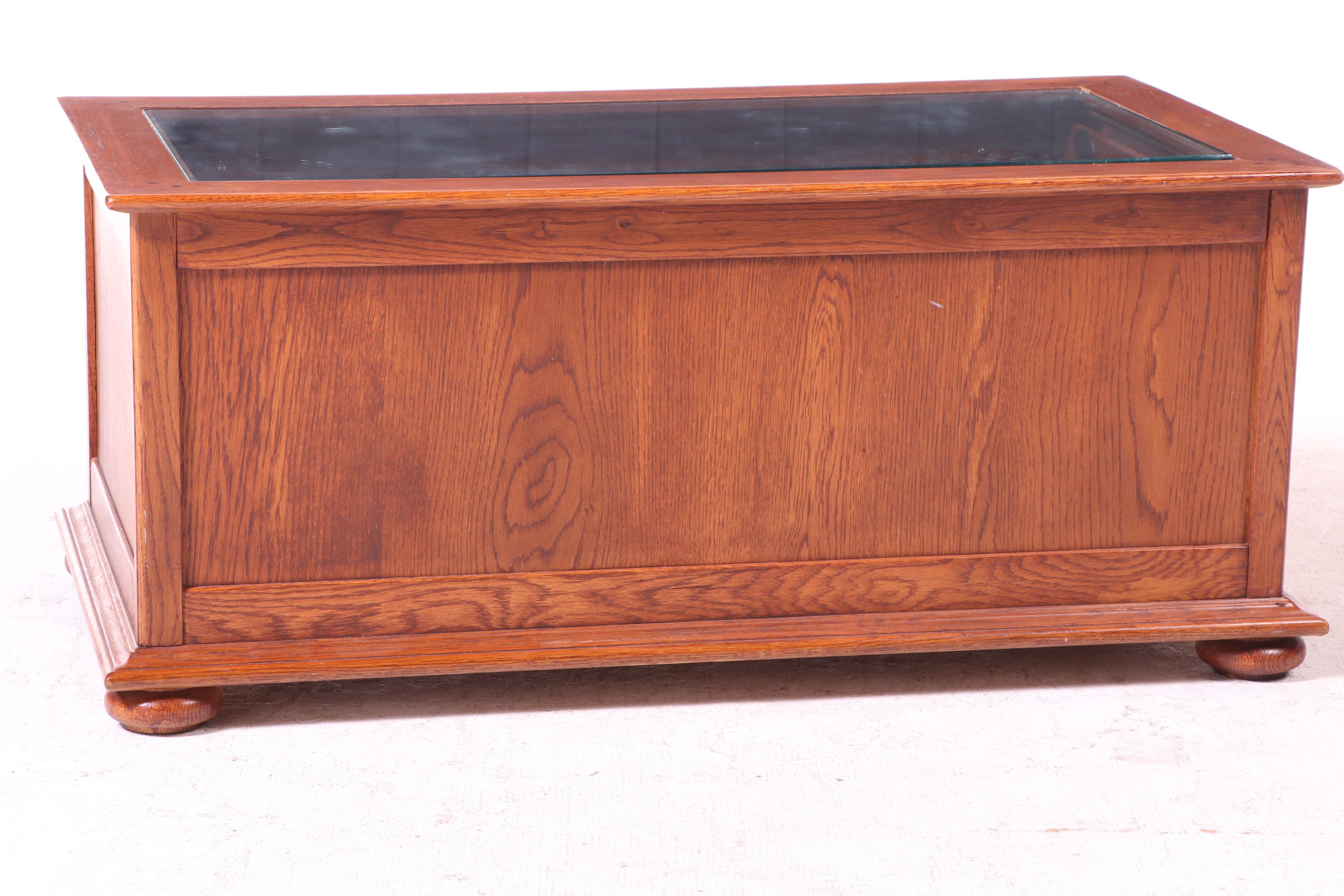 Bob Timberlake for Lexington "American Cabin" Oak Vitrine Coffee Table