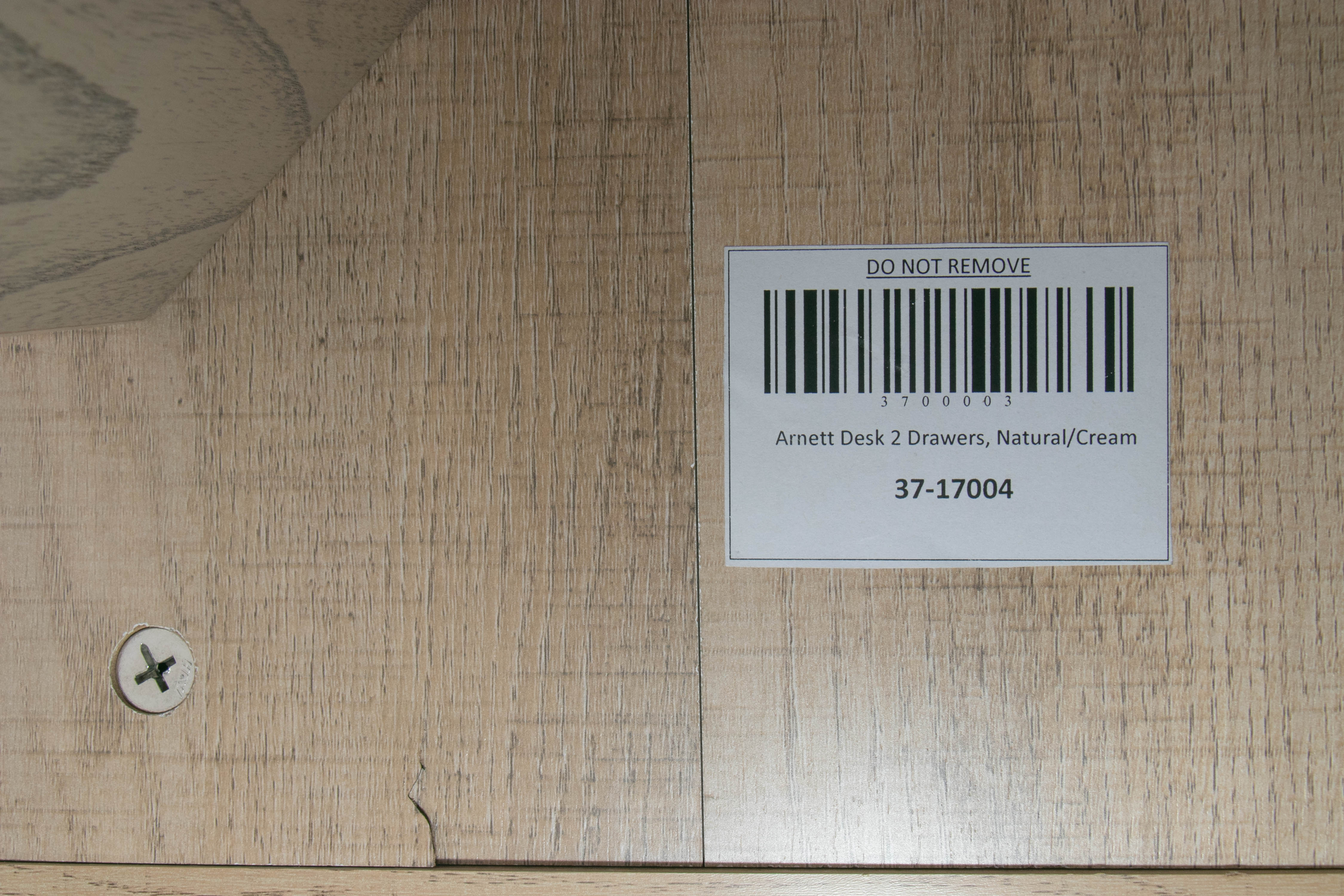 New Pacific Direct "Arnett" Two-Drawer Laminate and Wood Desk