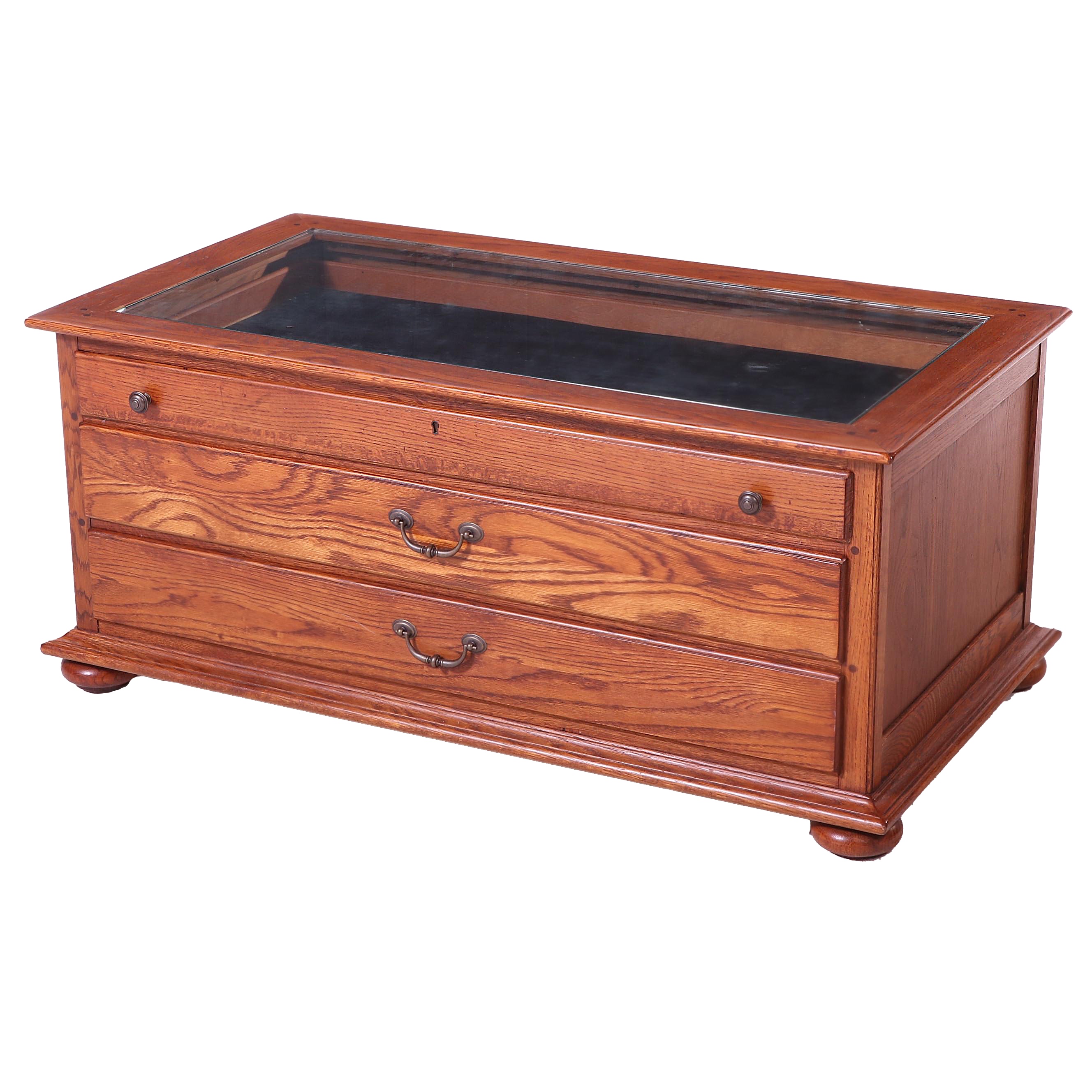 Bob Timberlake for Lexington "American Cabin" Oak Vitrine Coffee Table
