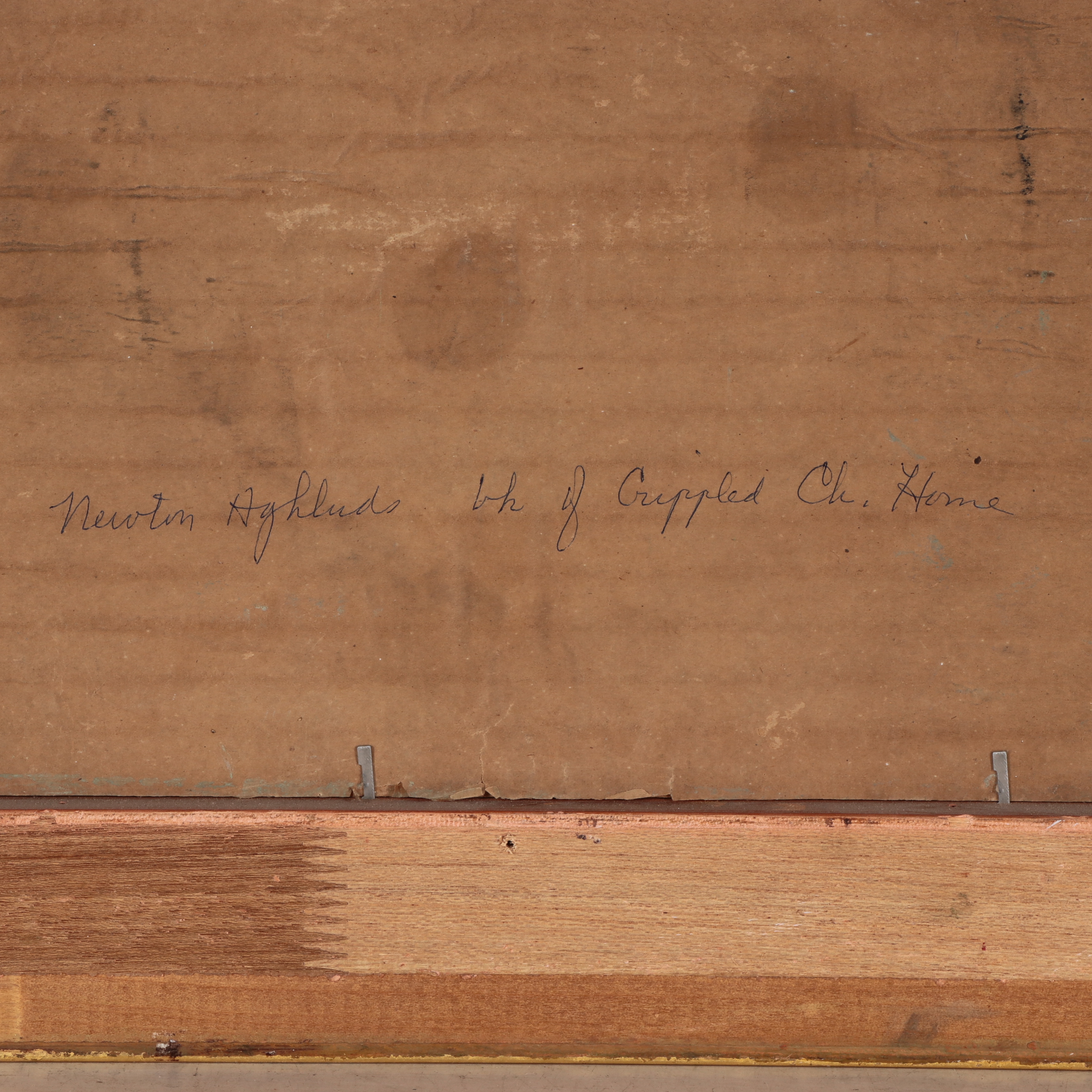 Frederick Roberts Landscape Oil Painting "Newton Highlands," Early 20th Century