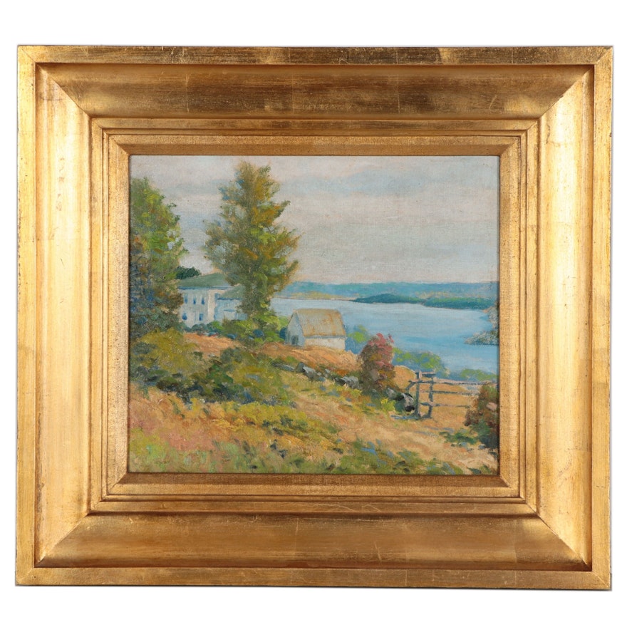 Landscape Oil Painting, Early 20th Century