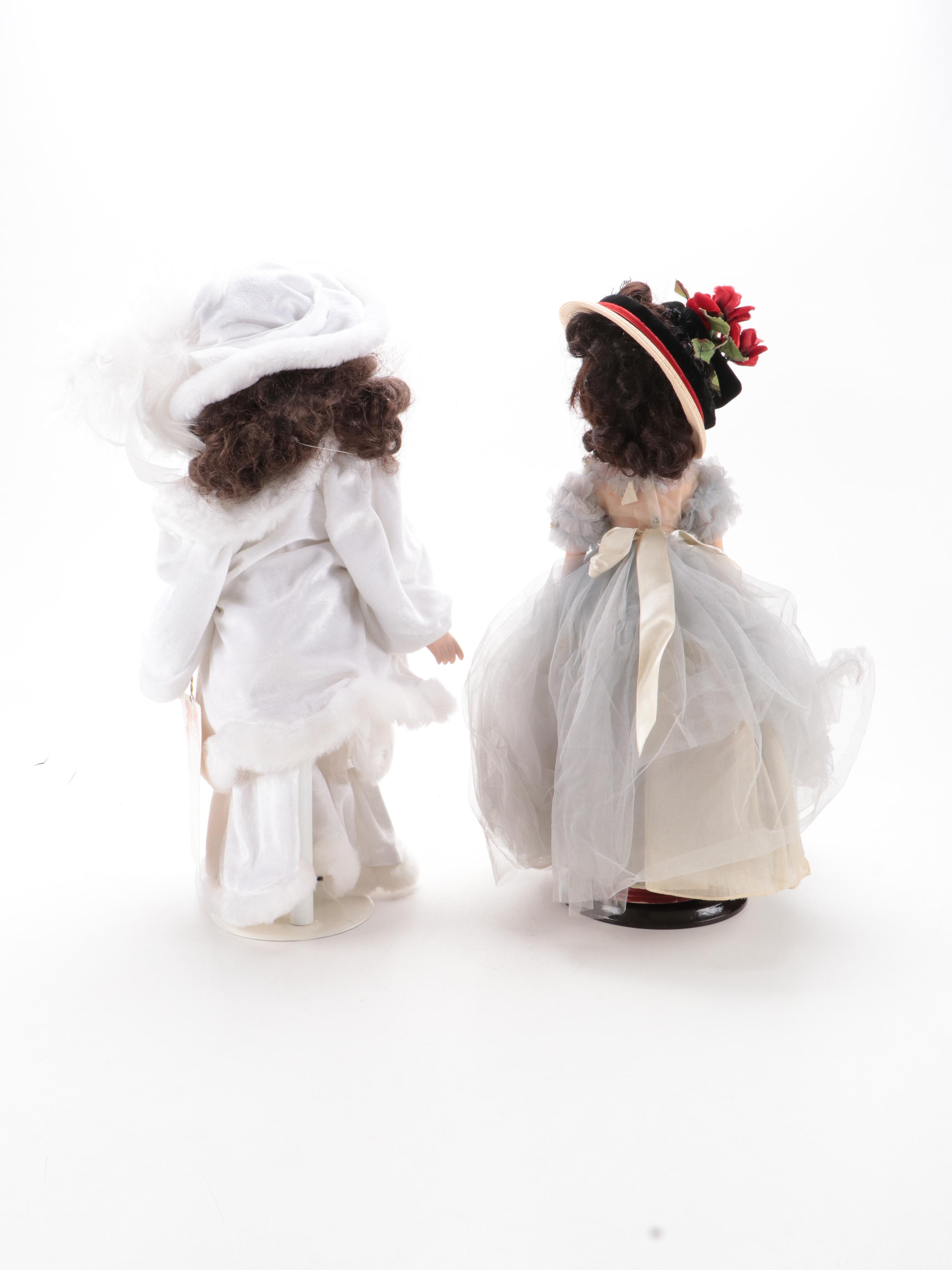 American Classic and Victorian Rose Collection Porcelain Dolls