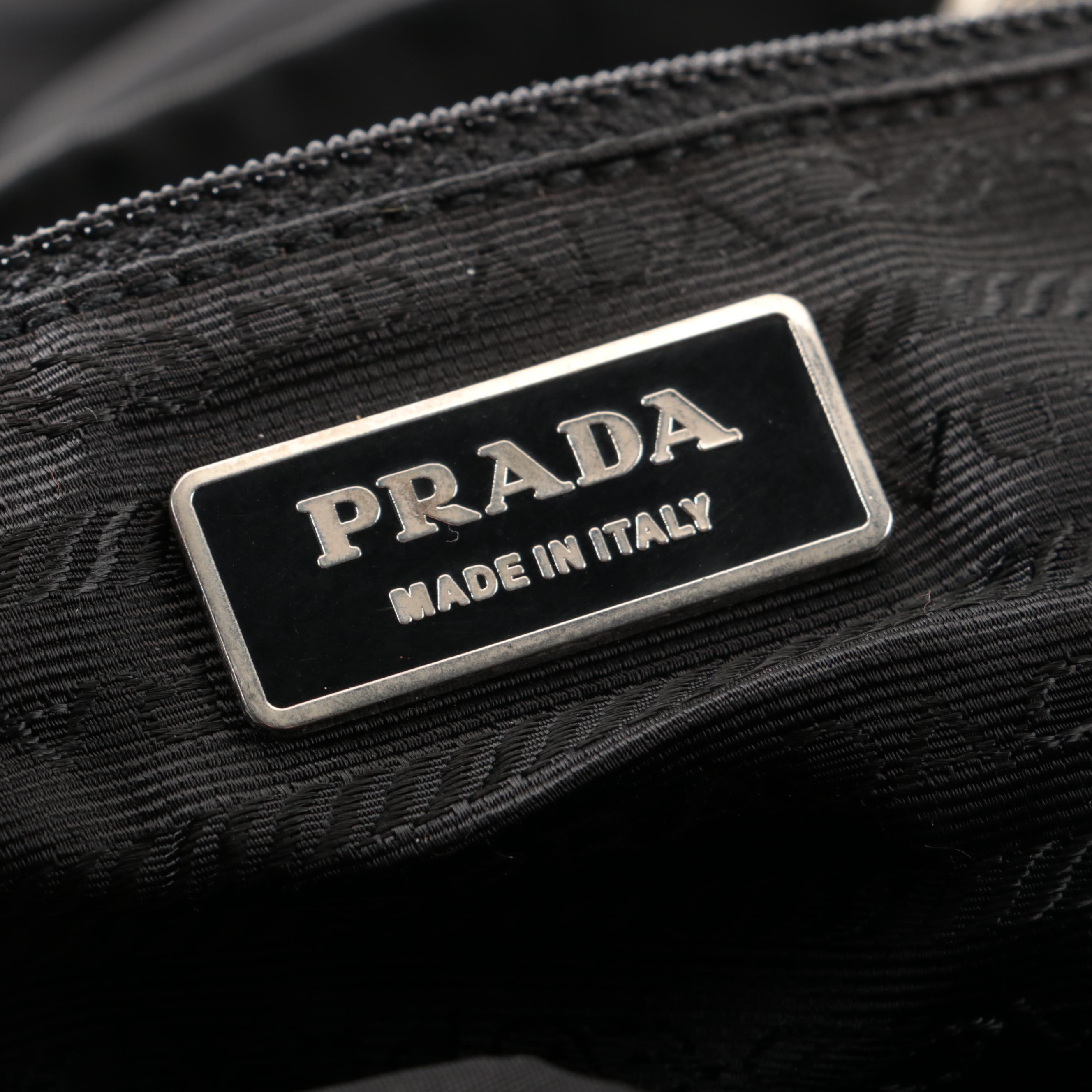 Prada Black Nylon Tessuto Backpack Purse