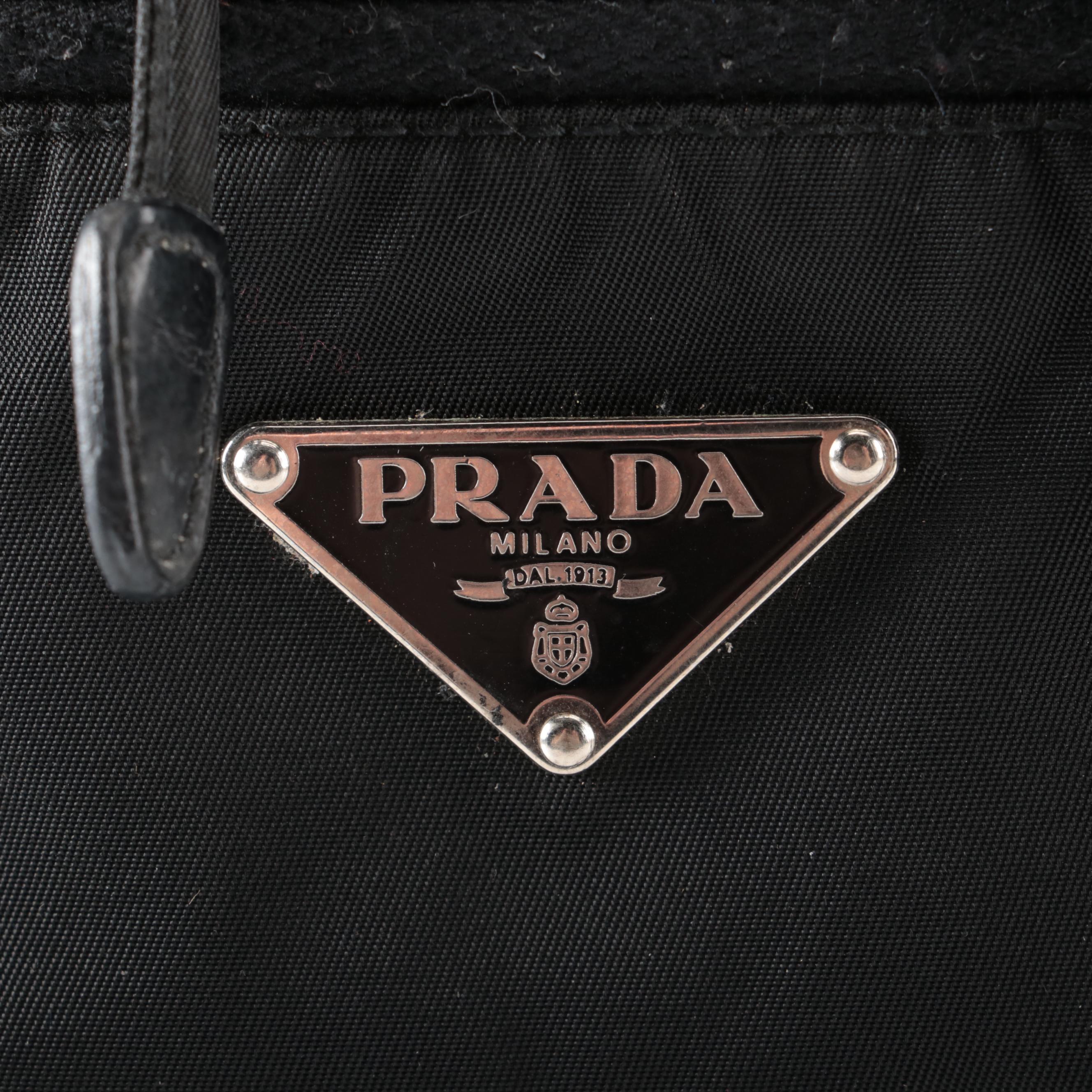 Prada Black Nylon Tessuto Backpack Purse