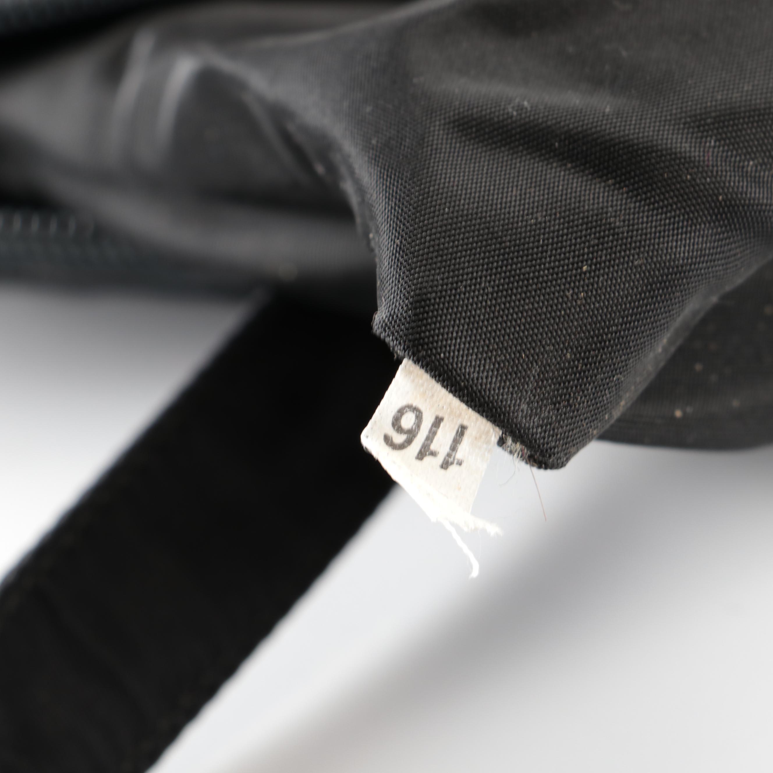 Prada Accordion-Style Zip Around Work Bag in Black Tessuto Nylon