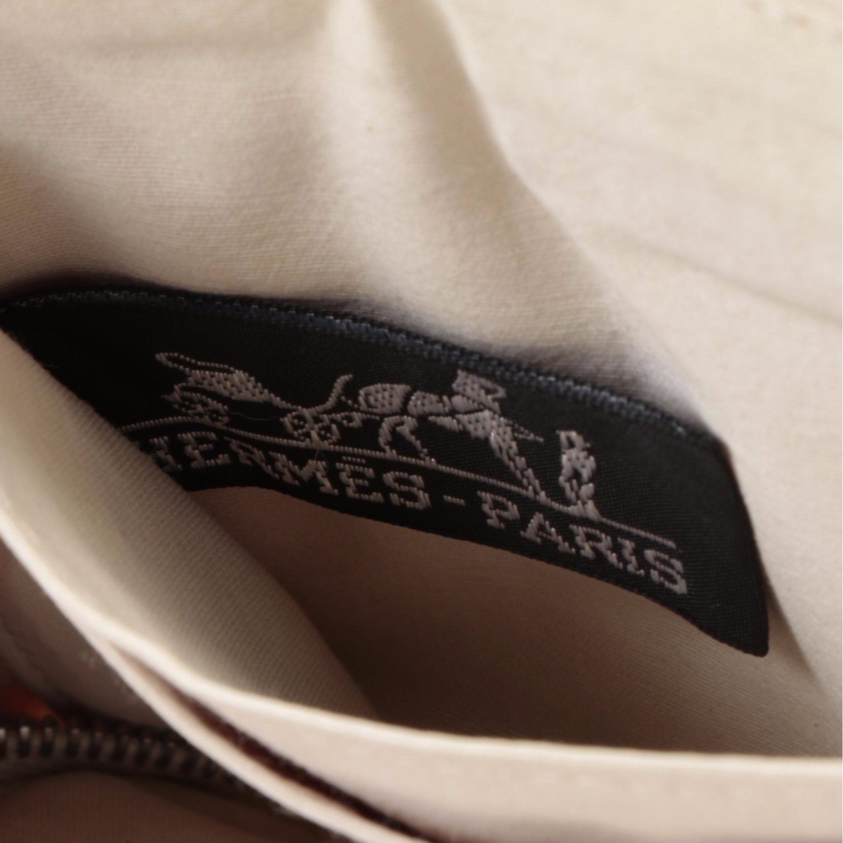 Hermès Small Zip Around Wallet in Orange Toile Canvas