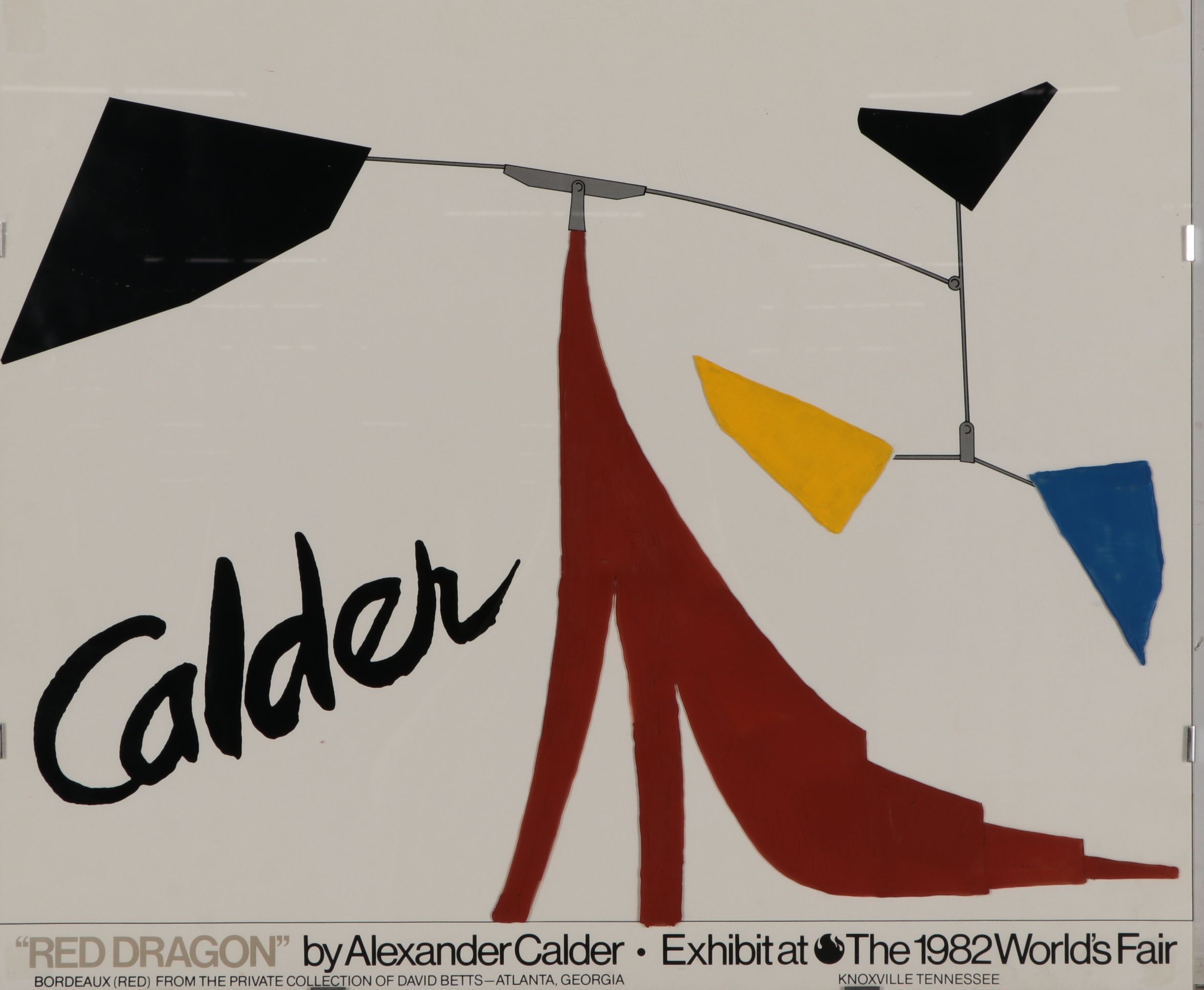 World's Fair Mixed Media Poster After Alexander Calder, 1982