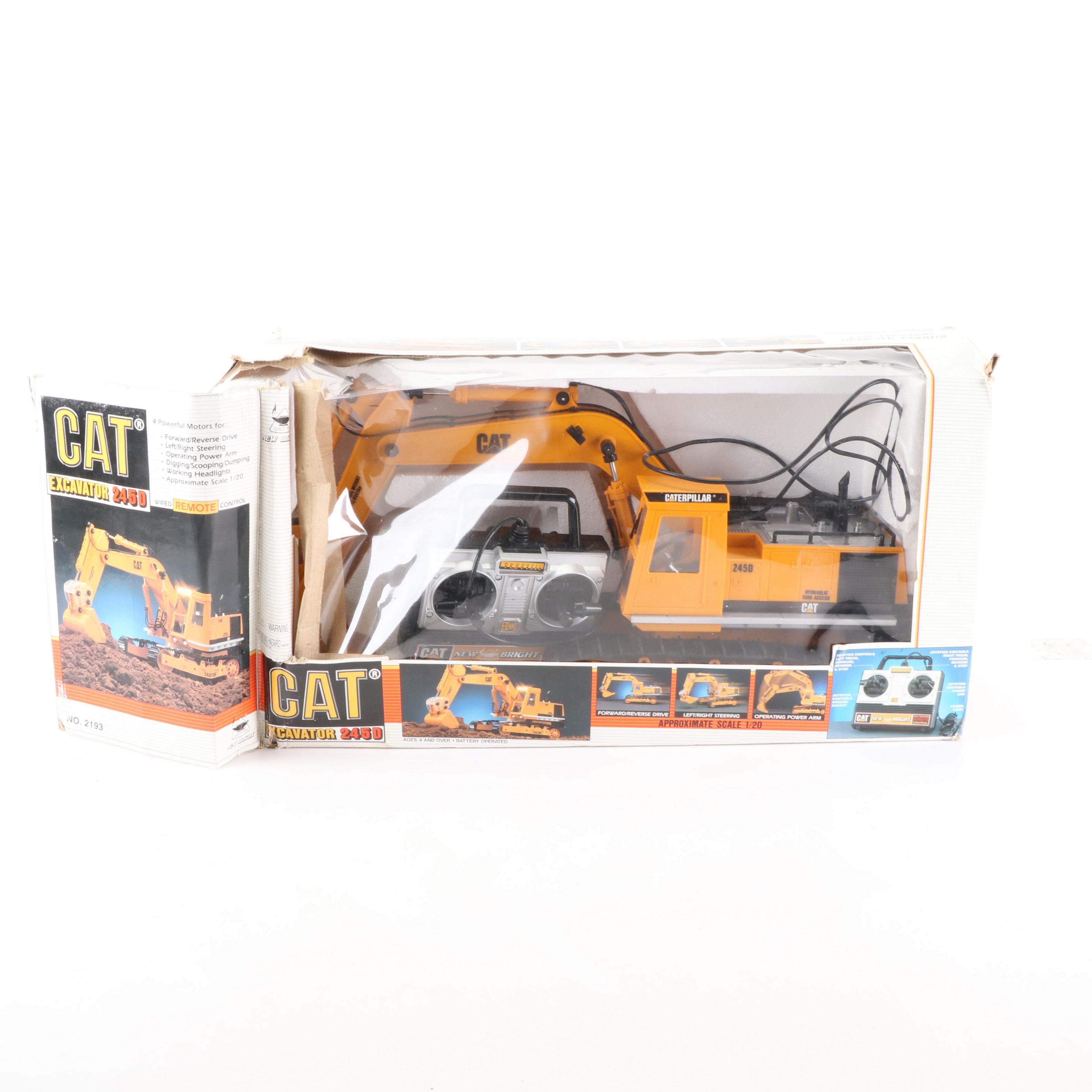 Toy Caterpillar Excavator 245D, Late 20th Century