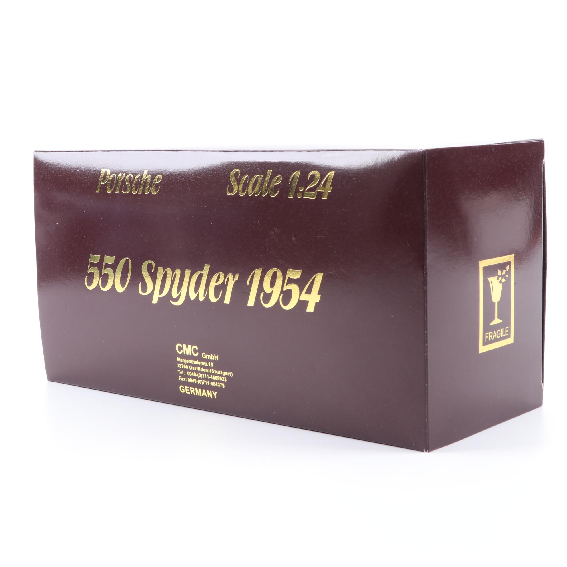 CMC "Exclusive Modelle" 1954 Porsche 550 Spyder Diecast 1:24 Scale Model Car
