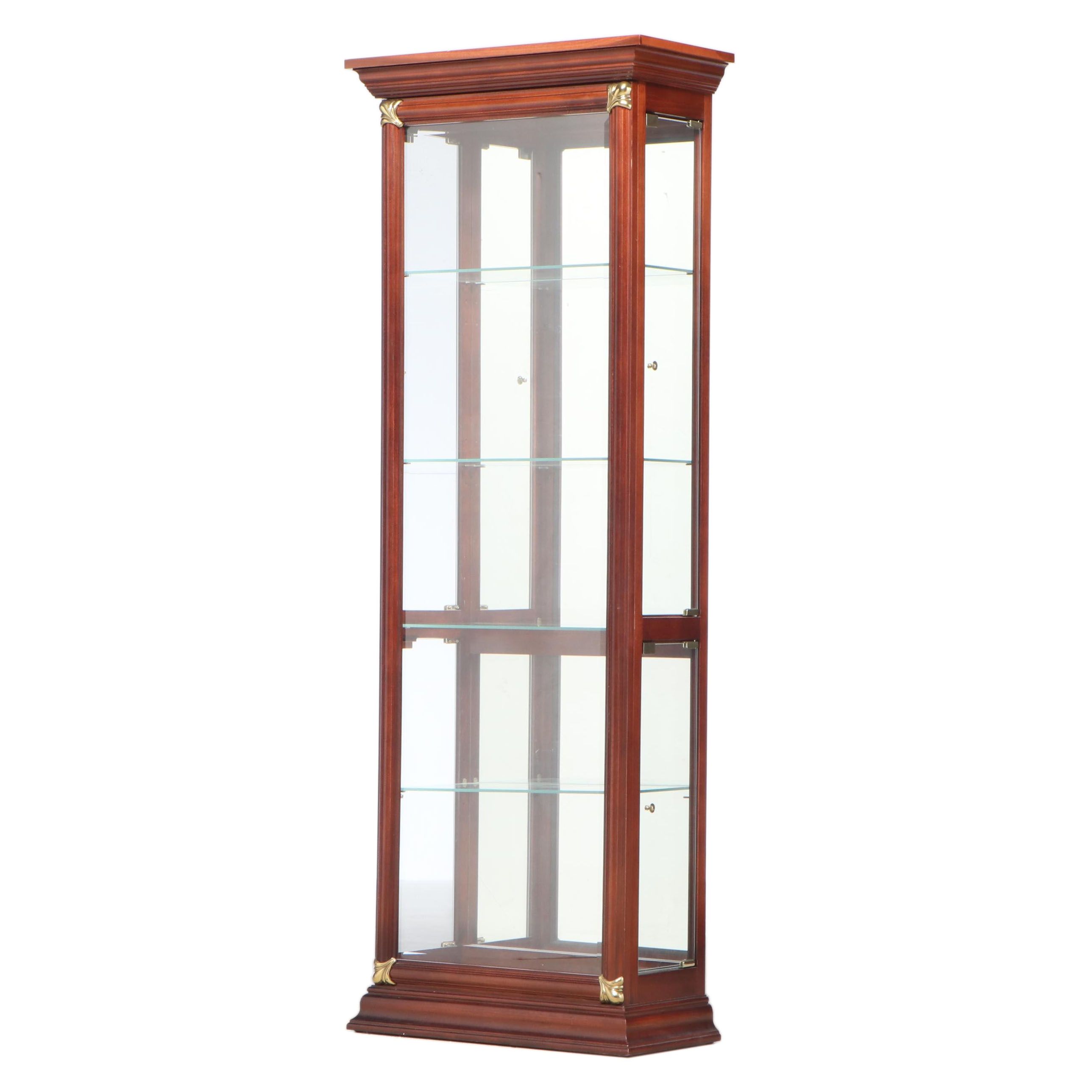 Pulaski Furniture Corp. Cherrywood-Stained Display Cabinet