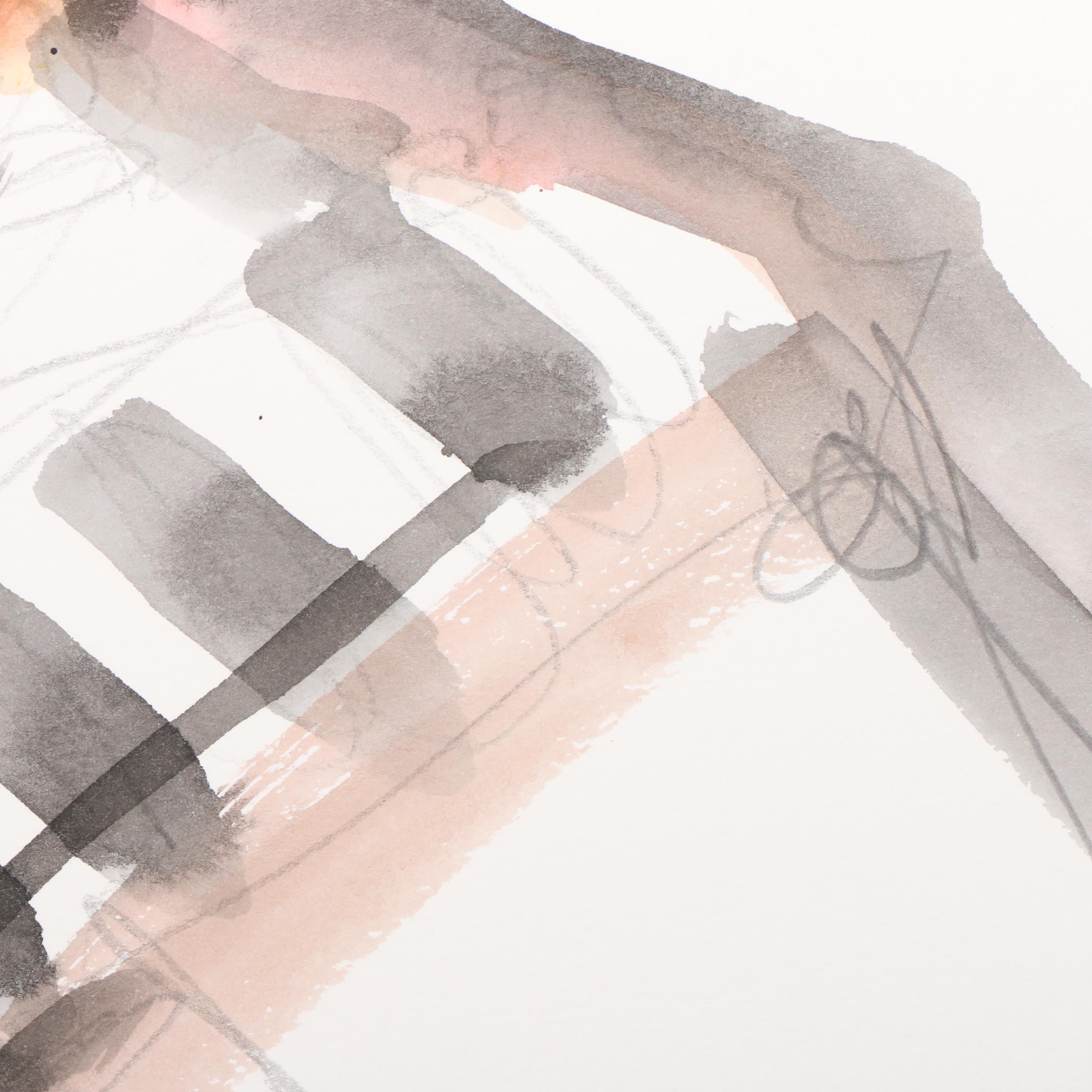 Jose Trujillo Watercolor Painting "Villista Soldier," 2021