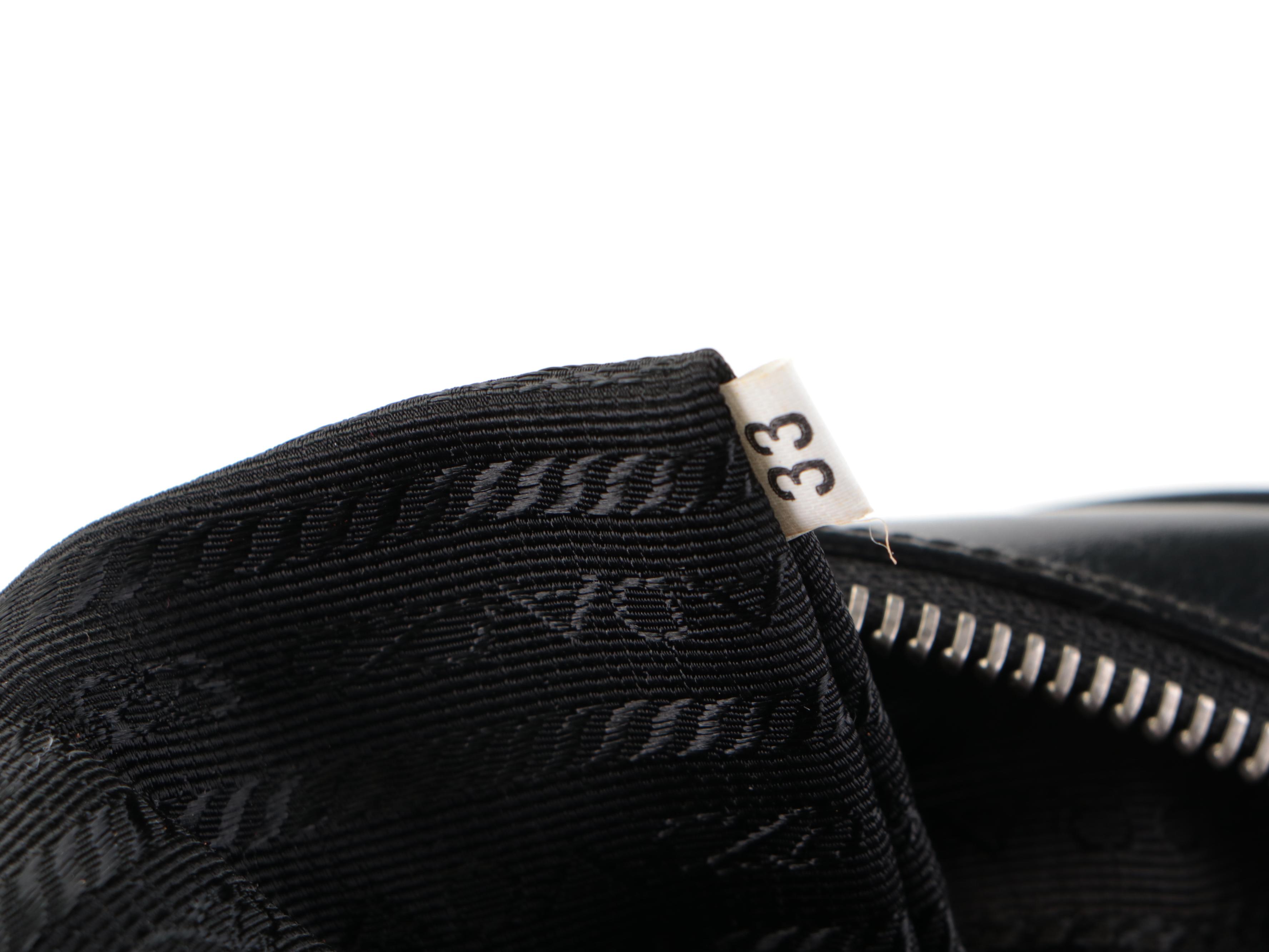 Prada Boston Bag in Black Tessuto Nylon and Leather