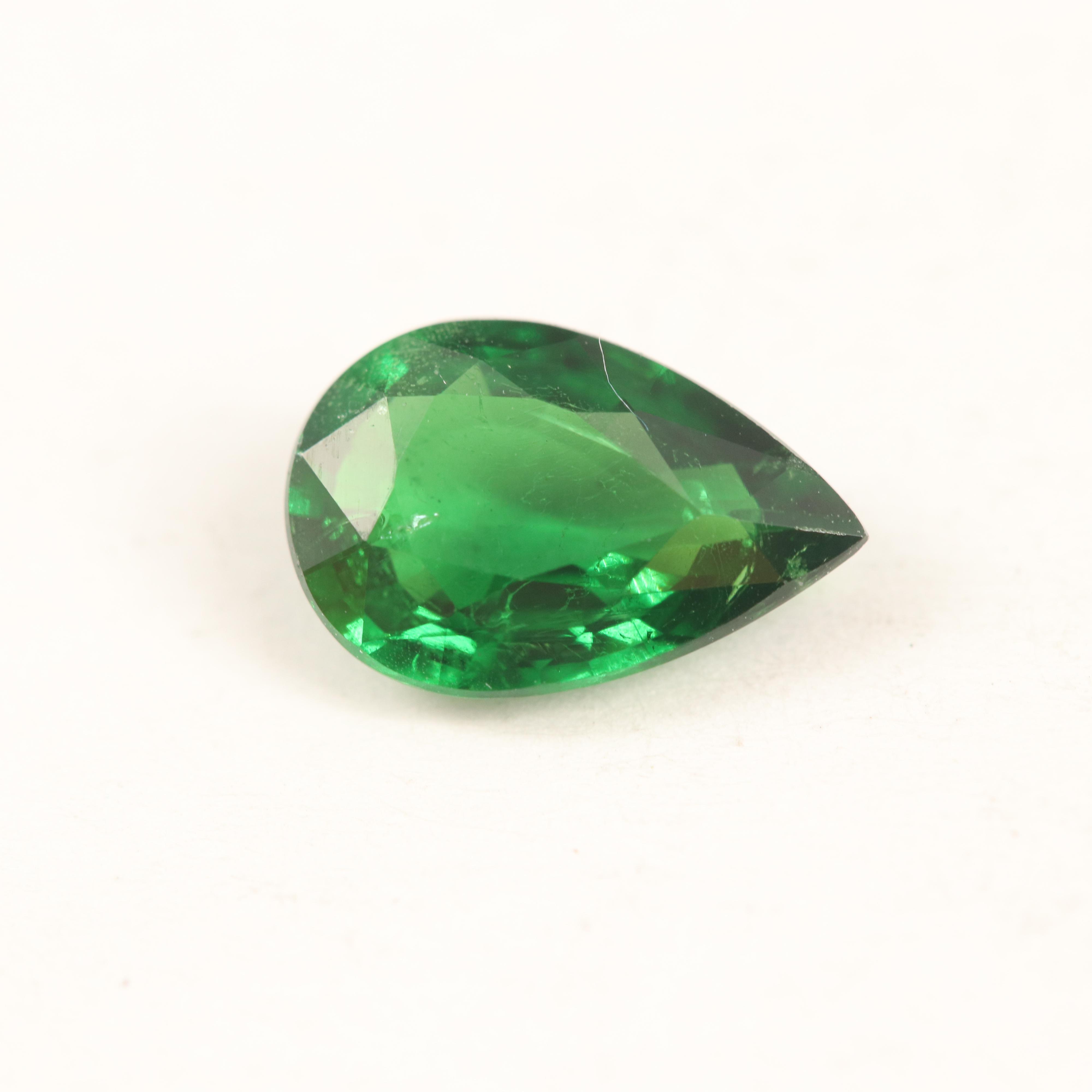 Loose 1.83 CT Pear Faceted Tsavorite Garent