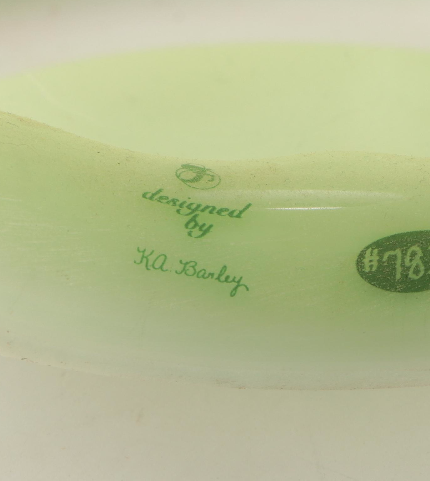 Fenton "Rose Nectar" Lotus Mist Burmese Hand-Painted Satin Glass Parlor Lamp