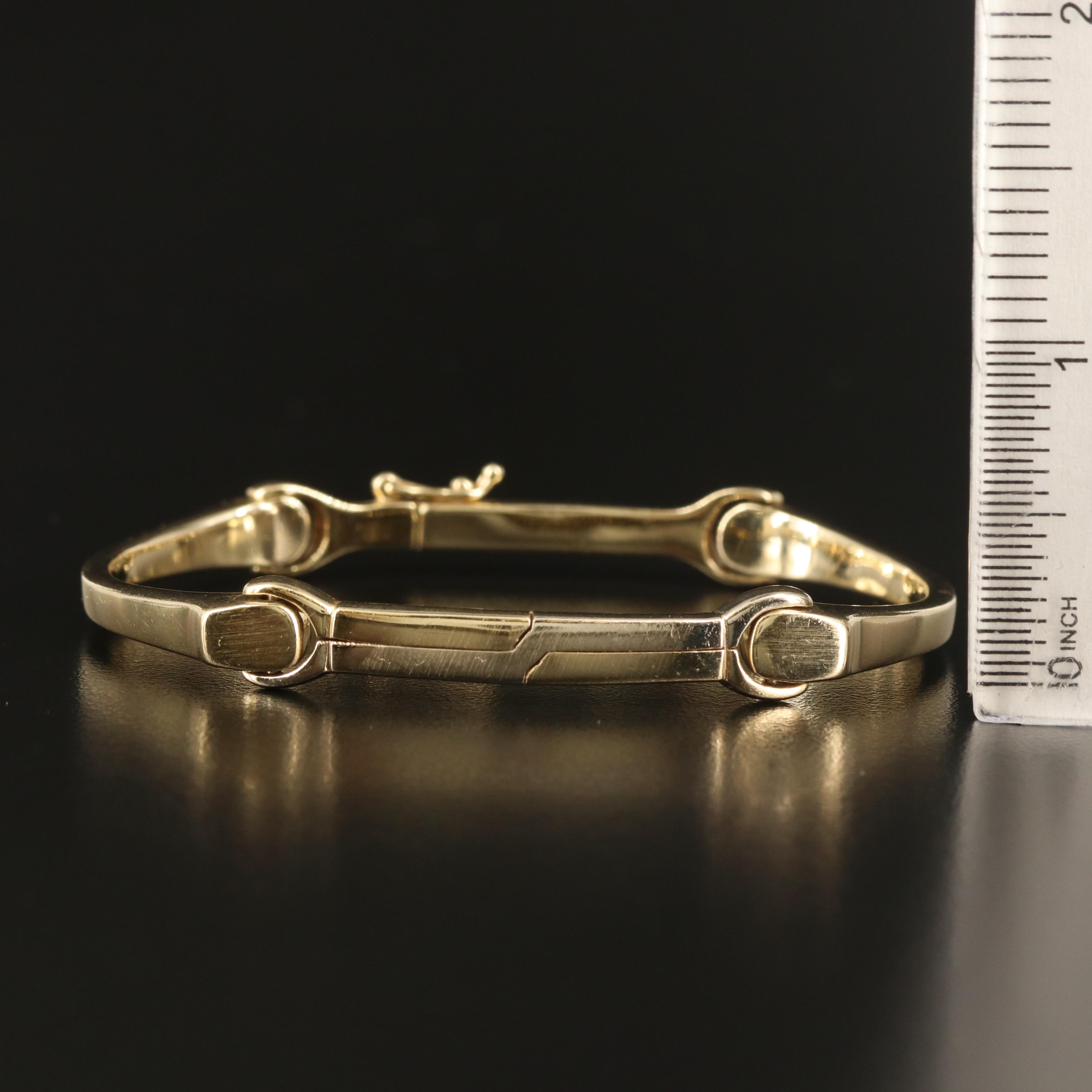 14K Bar Link Bracelet