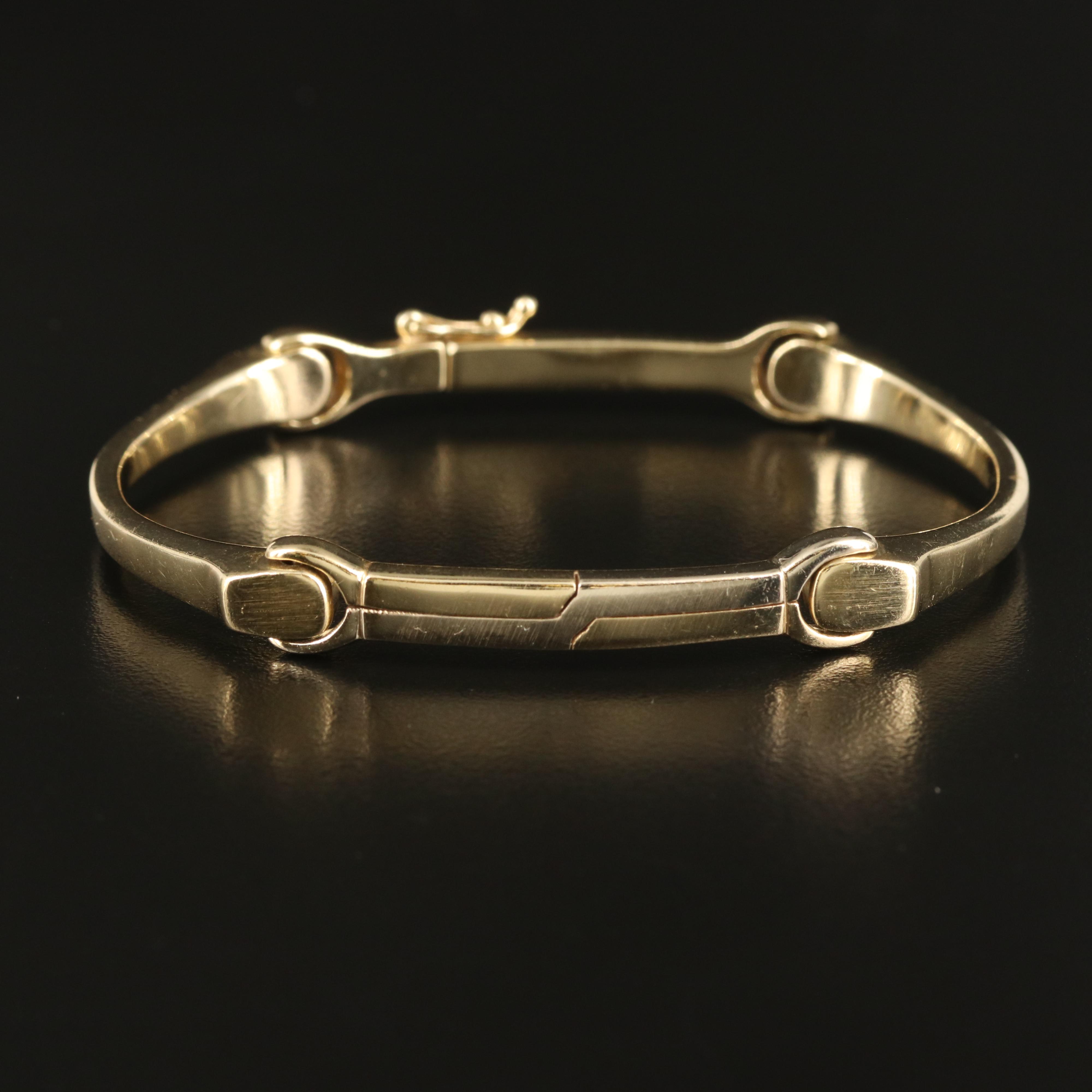 14K Bar Link Bracelet
