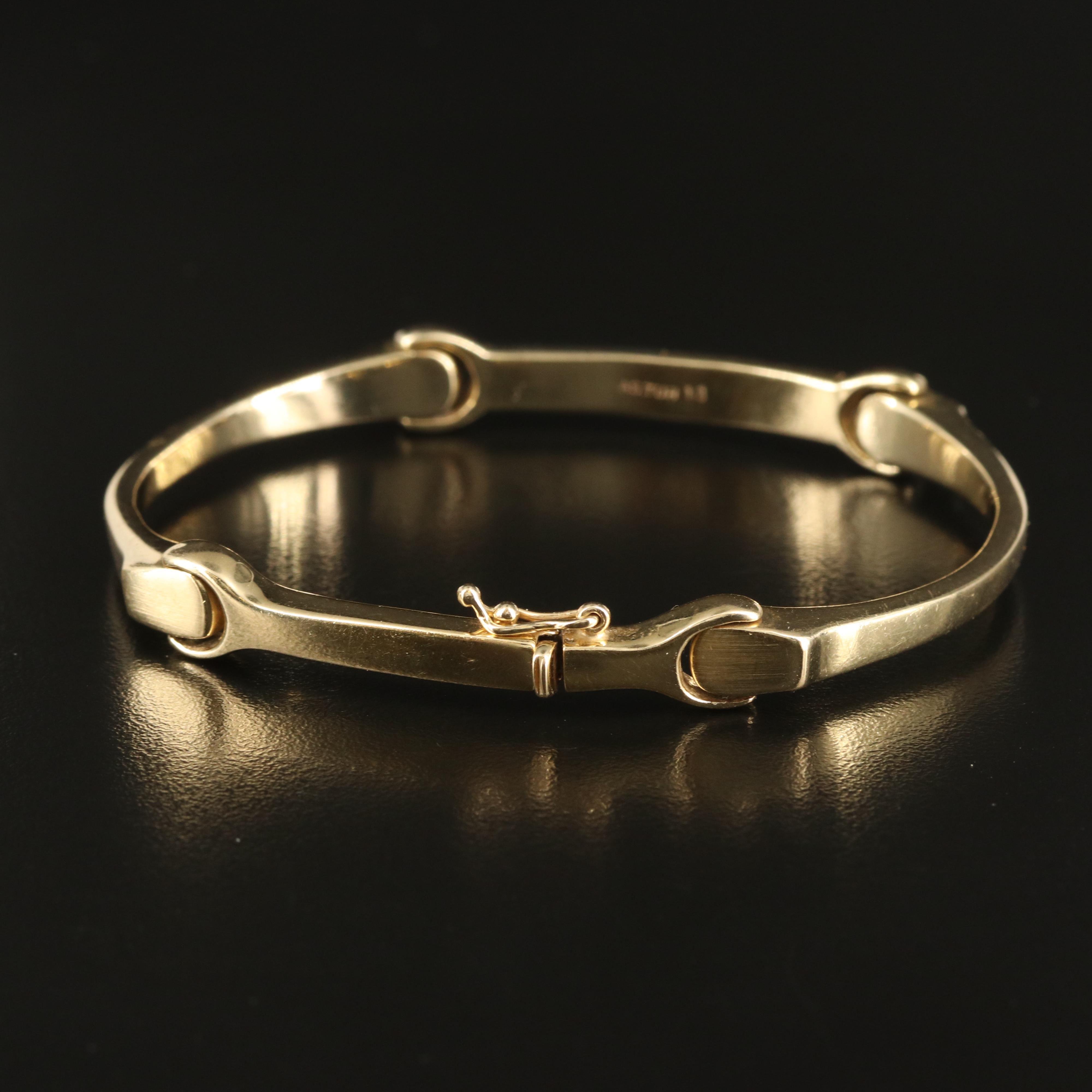14K Bar Link Bracelet