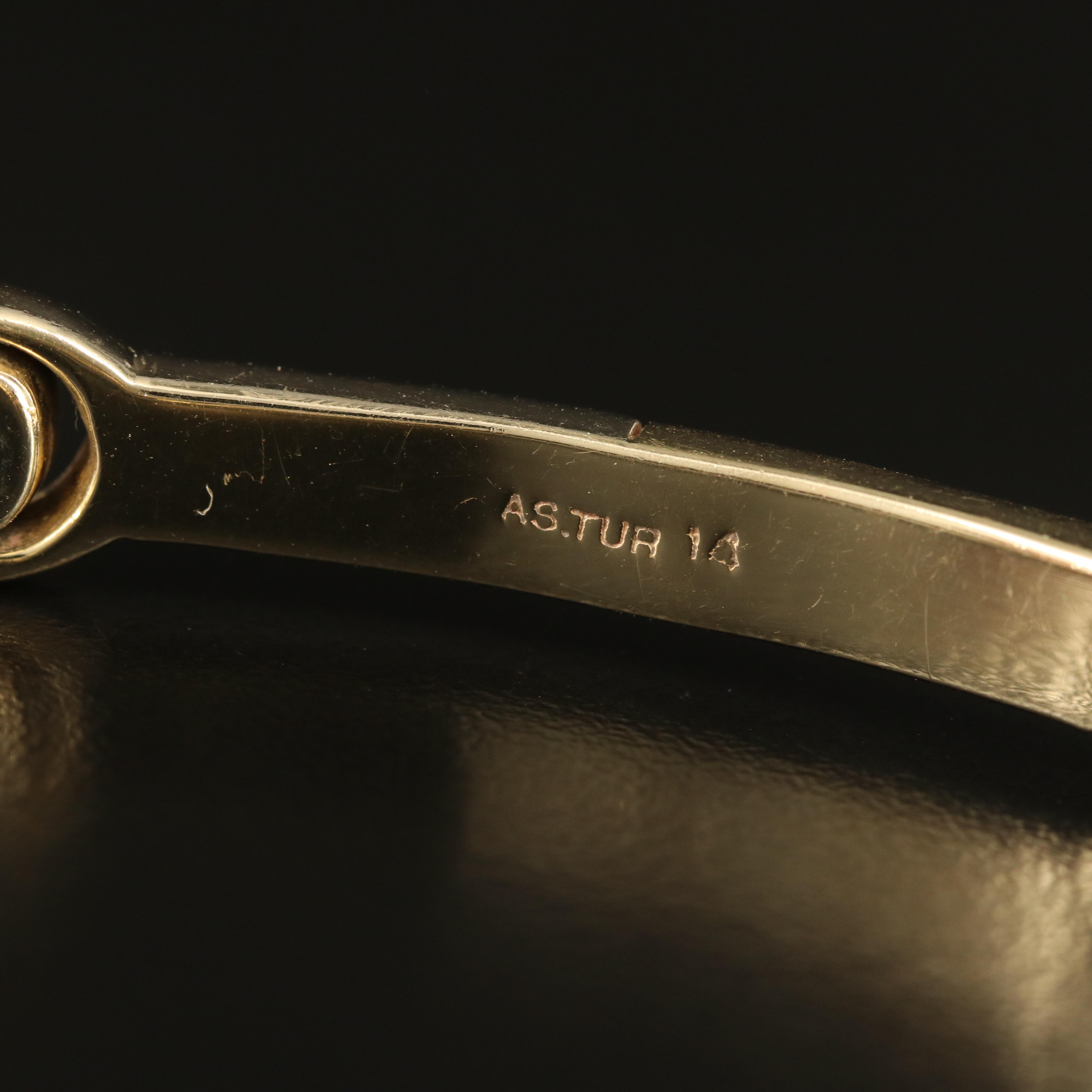 14K Bar Link Bracelet