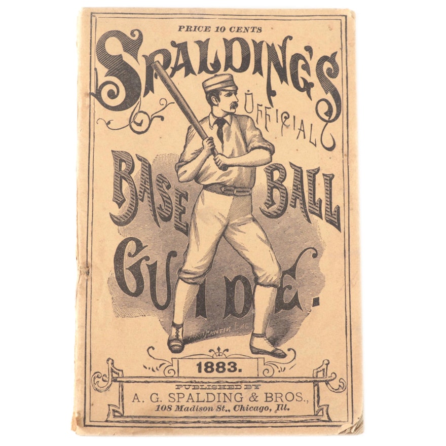 1883 "Spalding's Official Base Ball Guide" Published by A.G. Spalding & Bros.