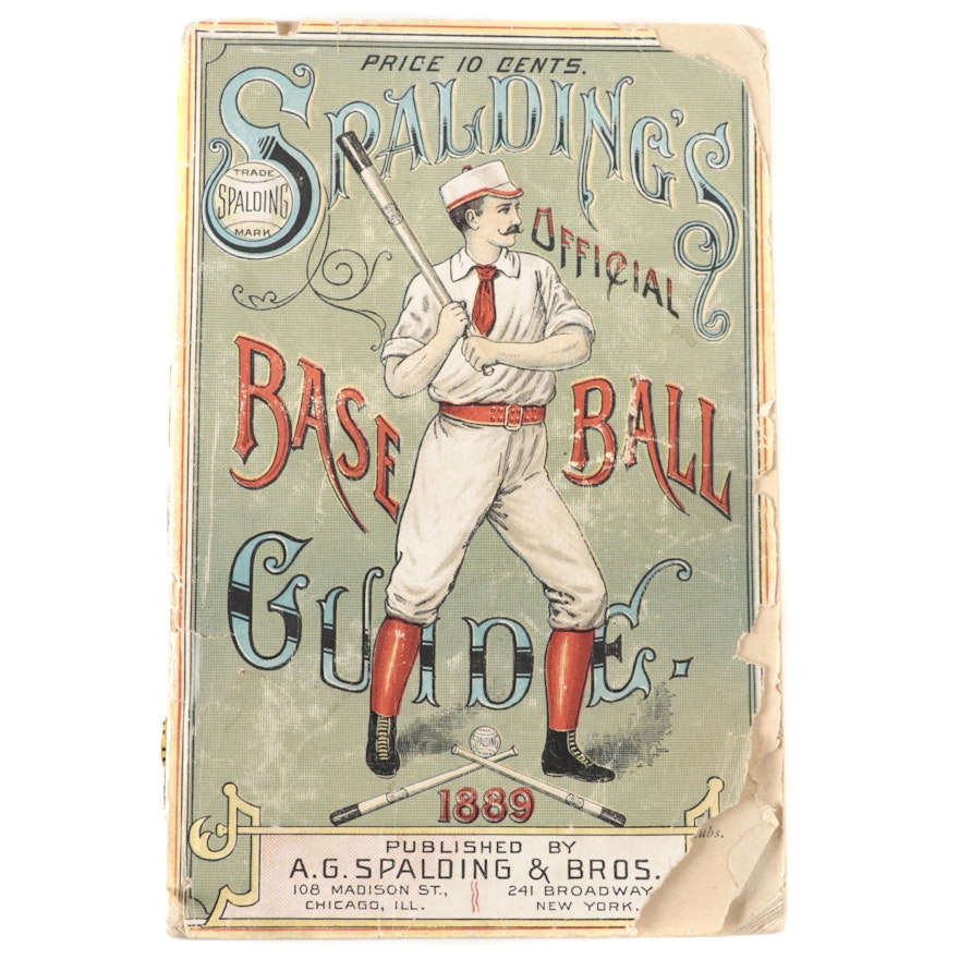 1889 "Spalding's Official Base Ball Guide" Published by A.G. Spalding & Bros.